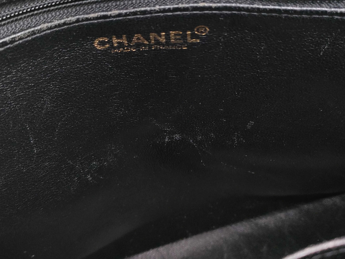 CHANEL Caviar Skin Reissue Tote Bag, Black, with Sticker and Card