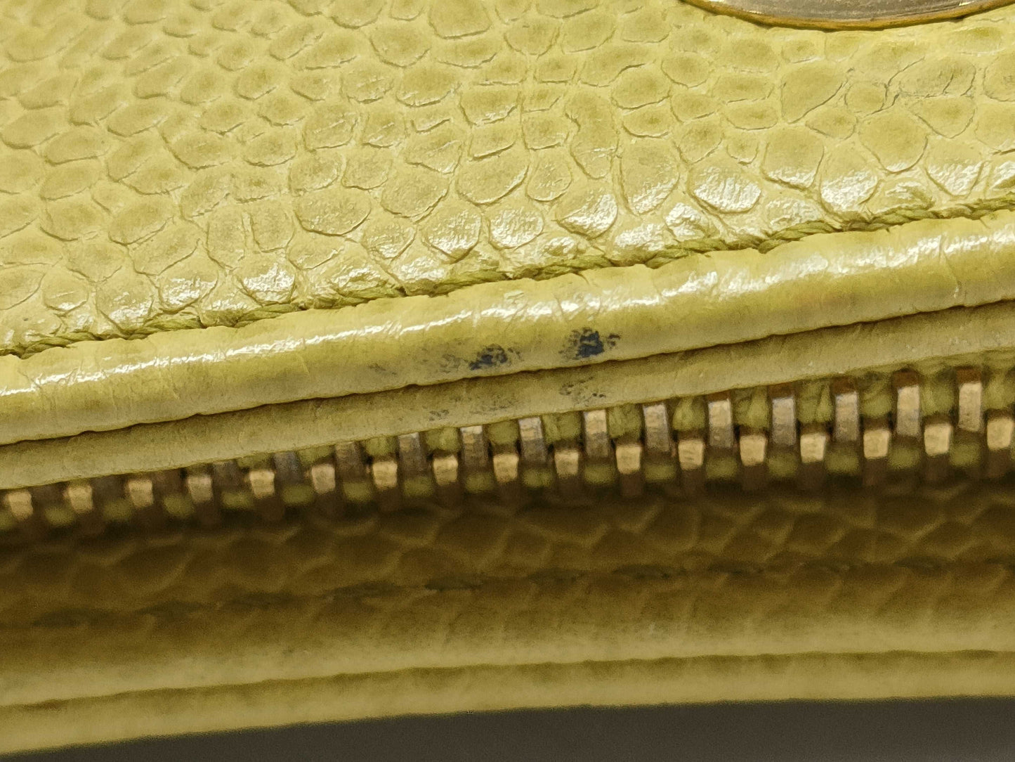 CHANEL Caviar Green Tote Bag with Sticker