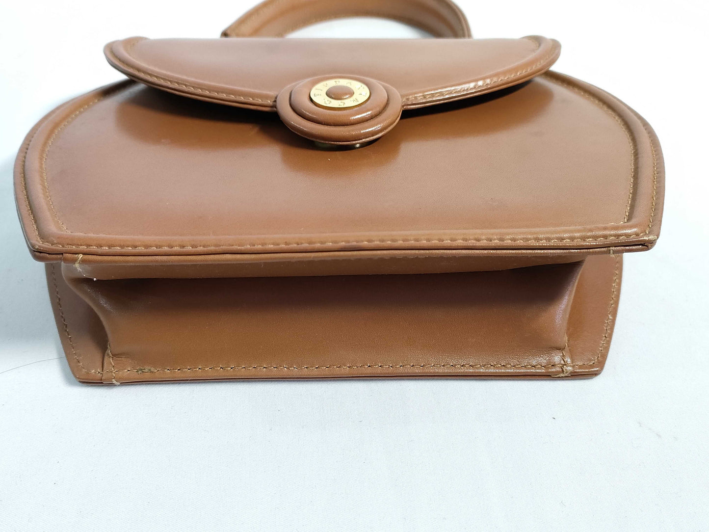 Tiffany & Co. Tiffany Leather 2-Way Handbag with Stud Earrings, Brown, with Box