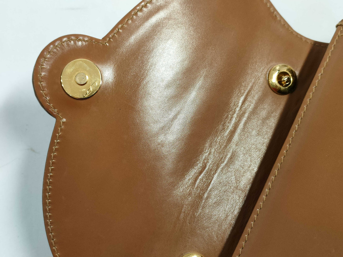 Tiffany & Co. Tiffany Leather 2-Way Handbag with Stud Earrings, Brown, with Box