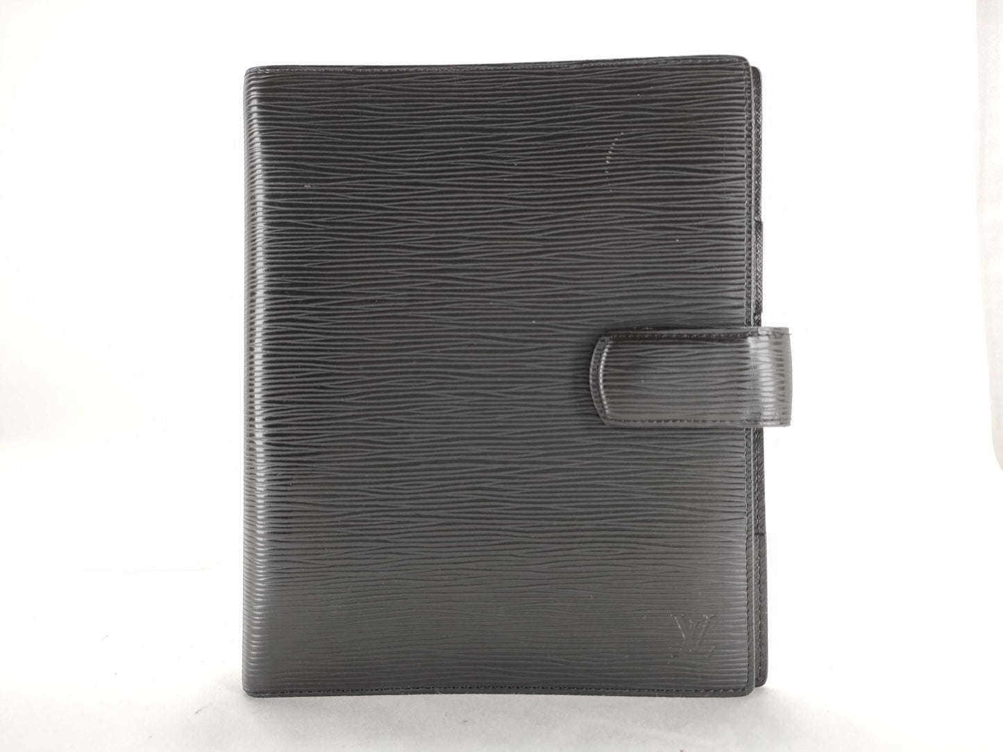 LOUIS VUITTON RFID Unverifiable TH4087 Epi Louis Vuitton Agenda GM Black Notebook Cover