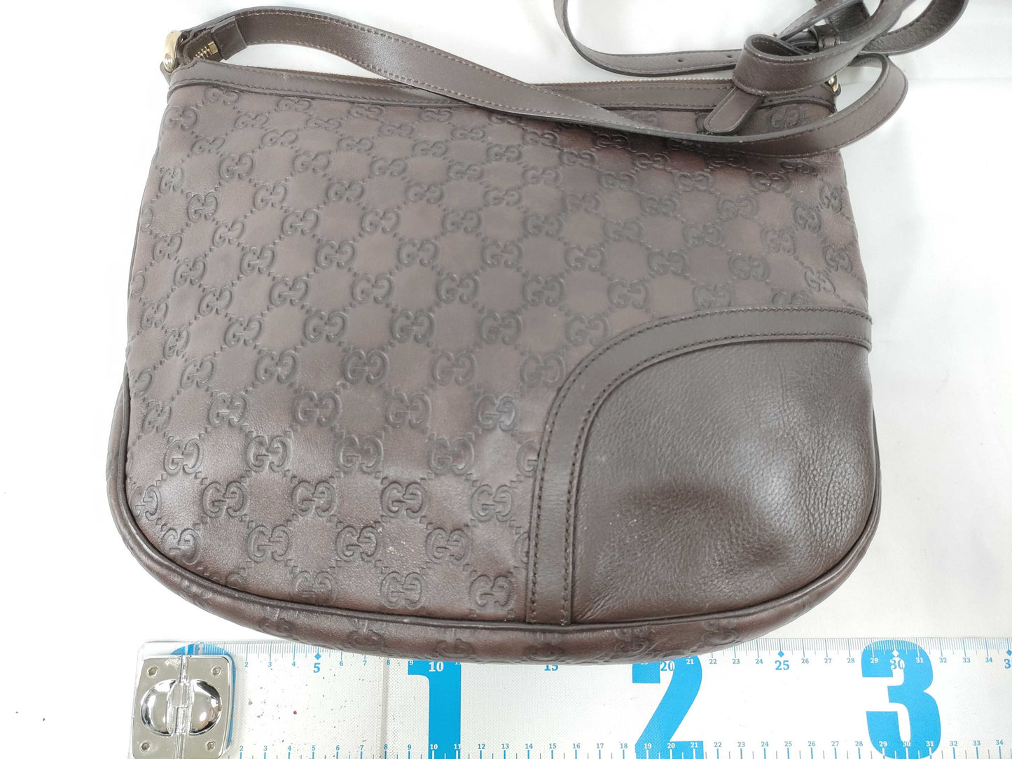 GUCCI Guccissima Interlocking Shoulder Bag