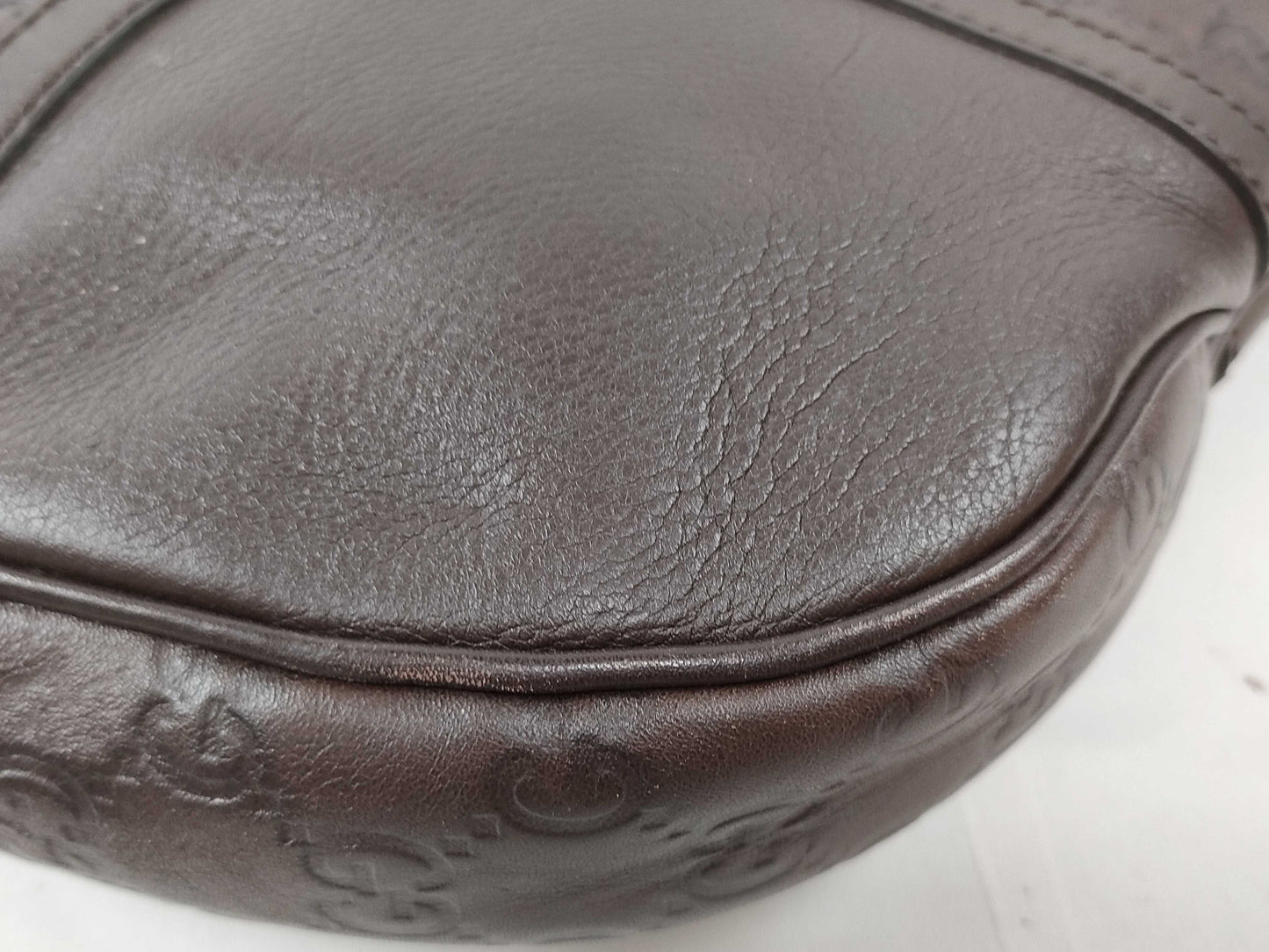GUCCI Guccissima Interlocking Shoulder Bag