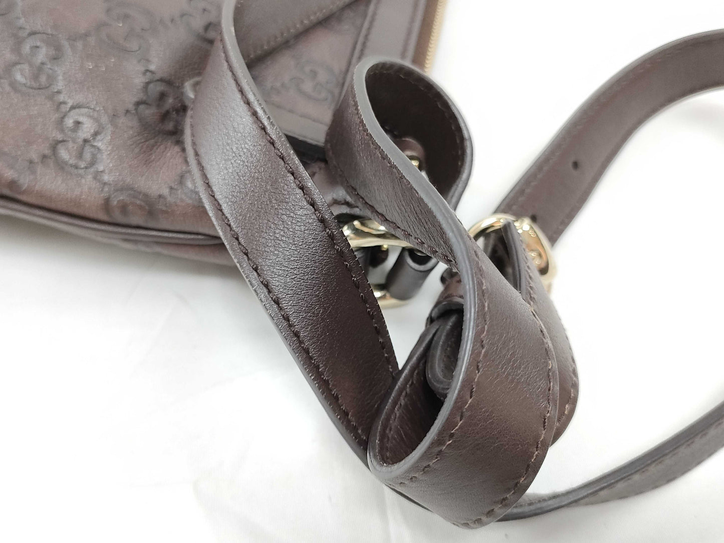 GUCCI Guccissima Interlocking Shoulder Bag