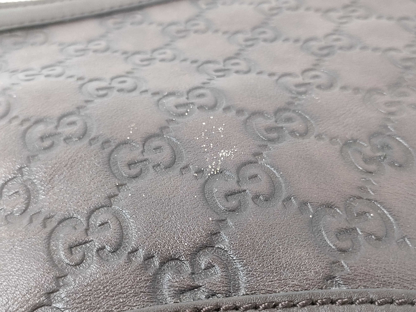GUCCI Guccissima Interlocking Shoulder Bag