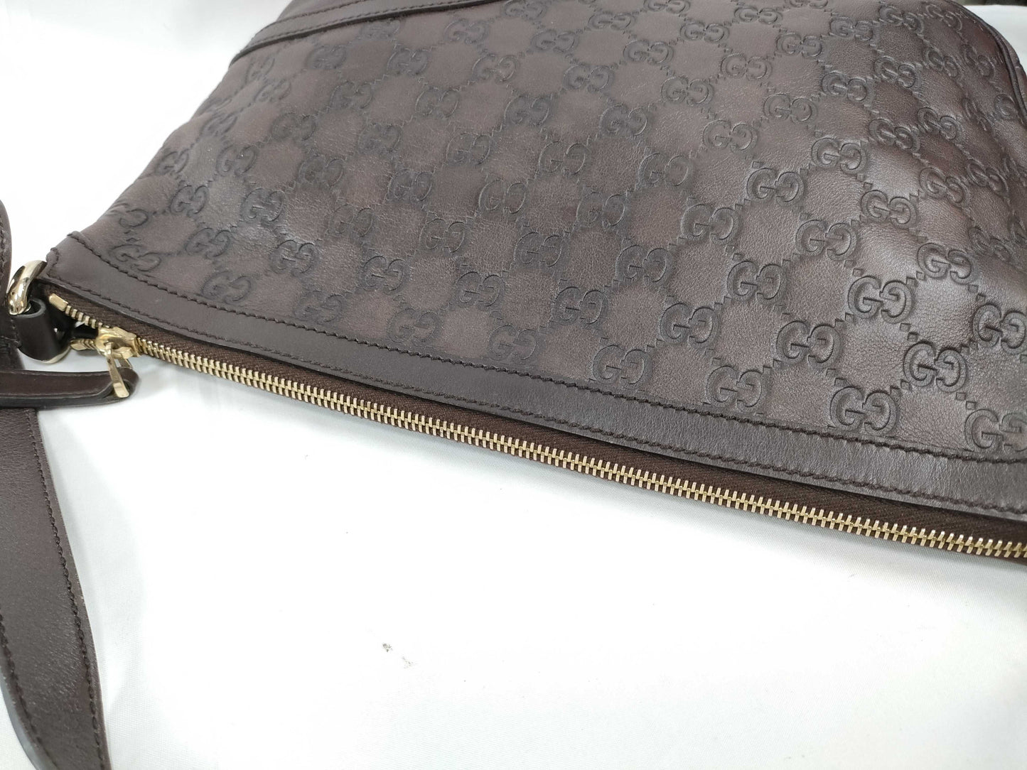 GUCCI Guccissima Interlocking Shoulder Bag