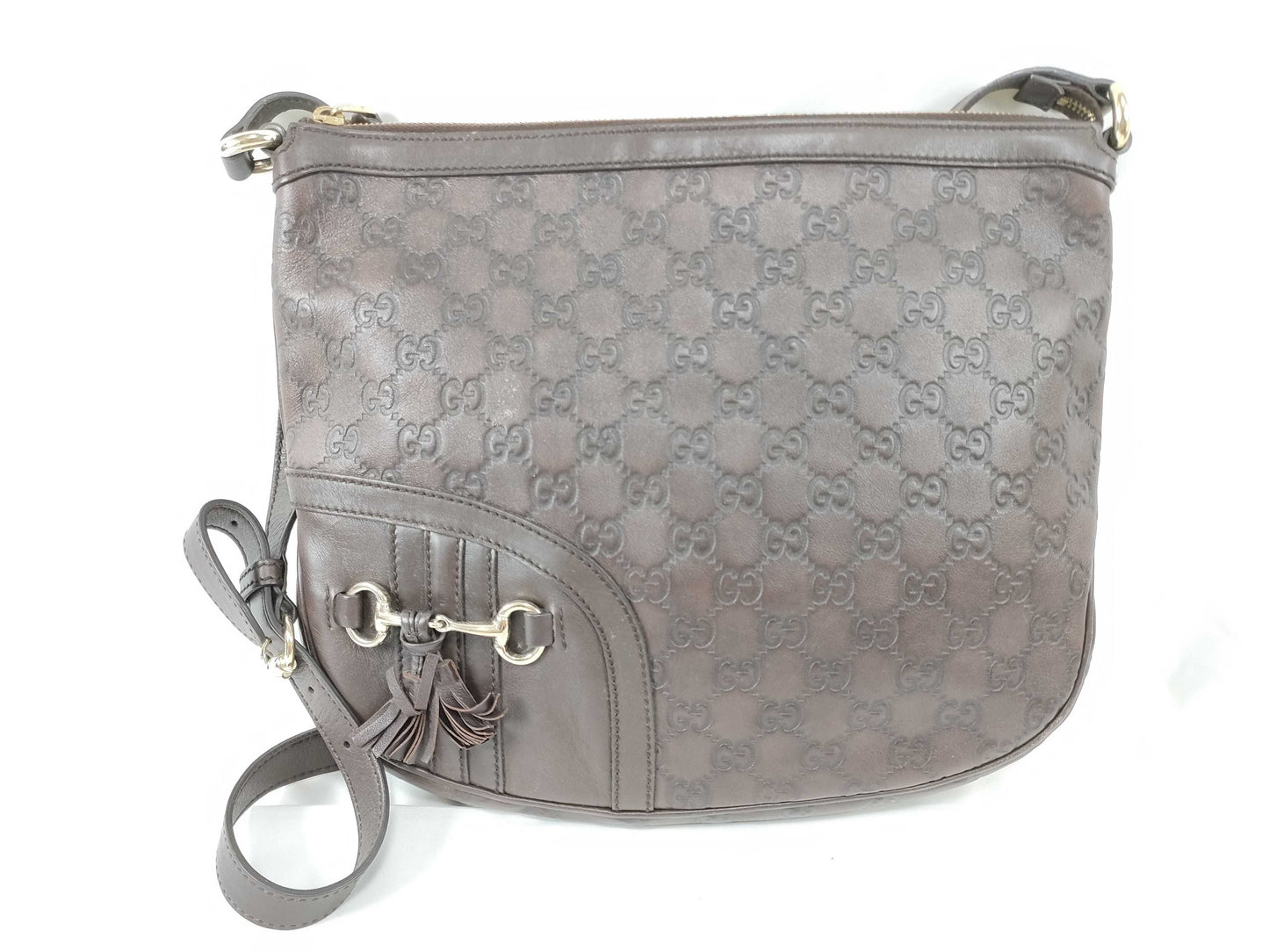 GUCCI Guccissima Interlocking Shoulder Bag