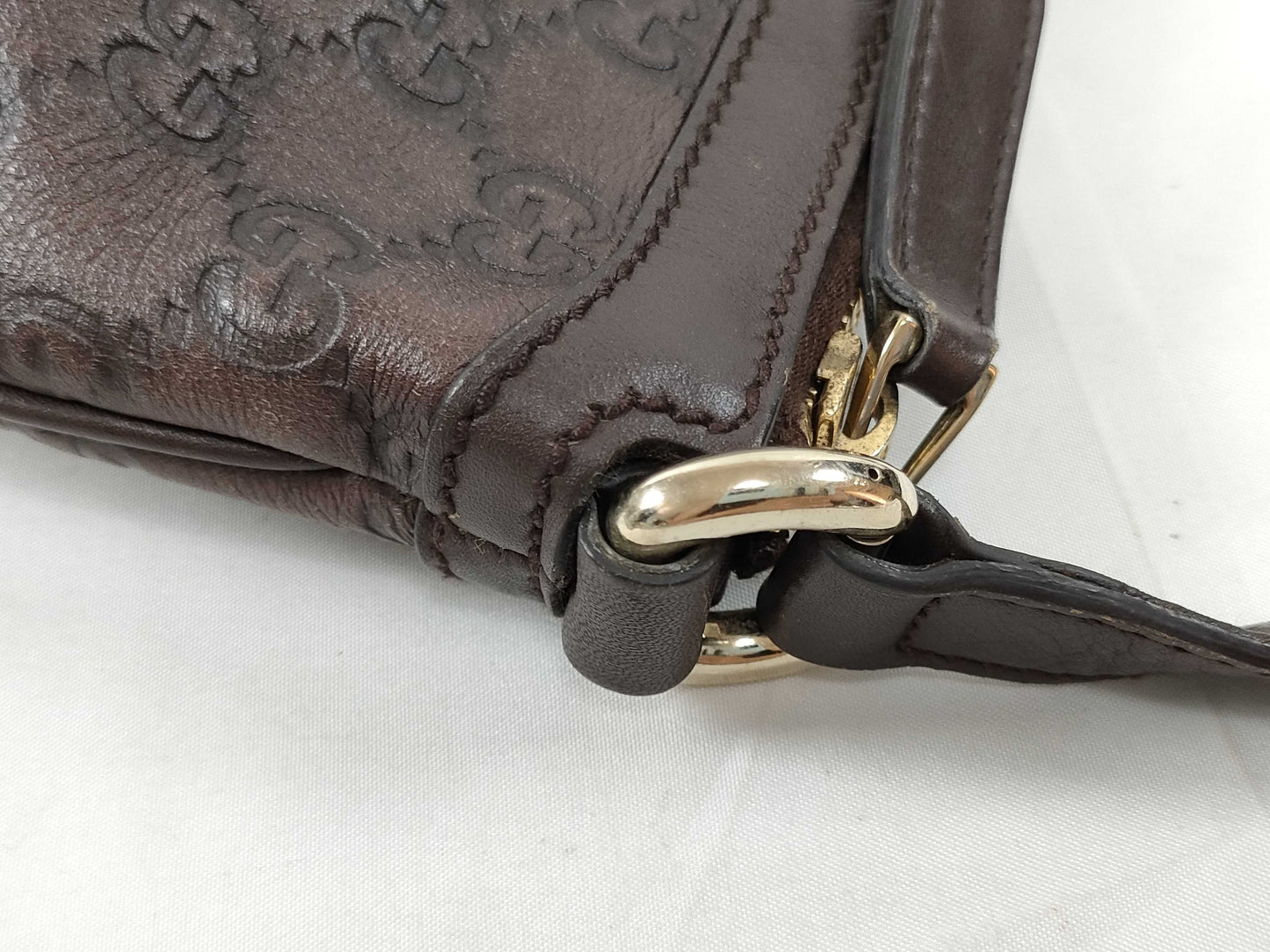 GUCCI Guccissima Interlocking Shoulder Bag