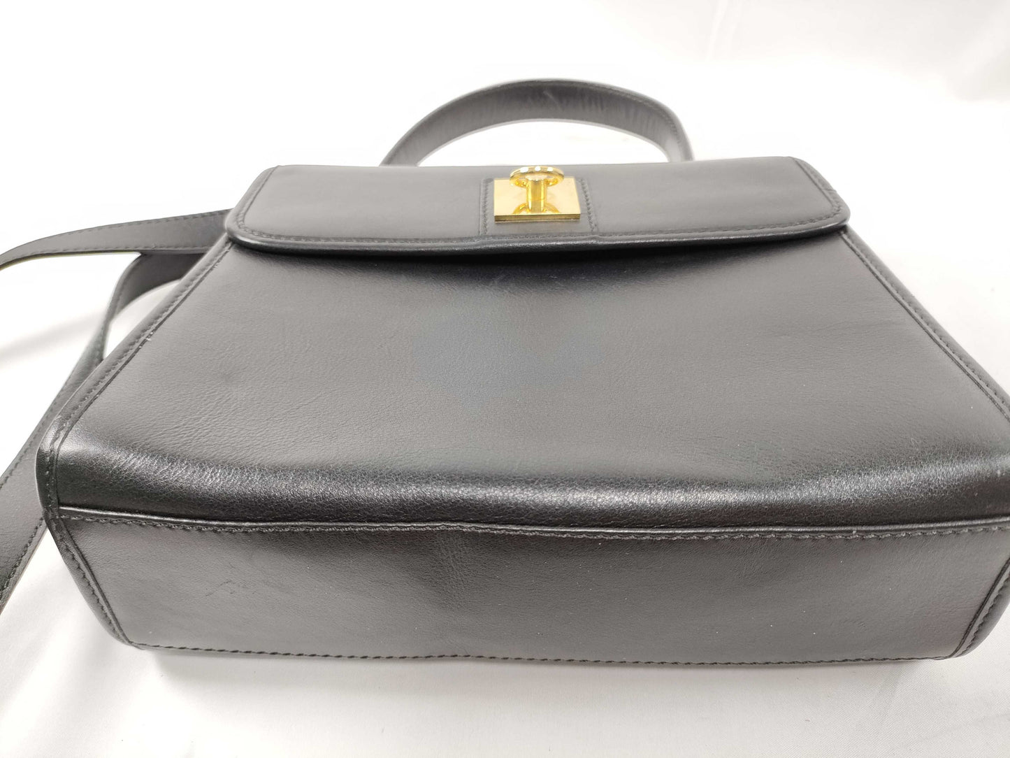 CELINE Gancini Top Handle 2-Way Shoulder Bag/Handbag