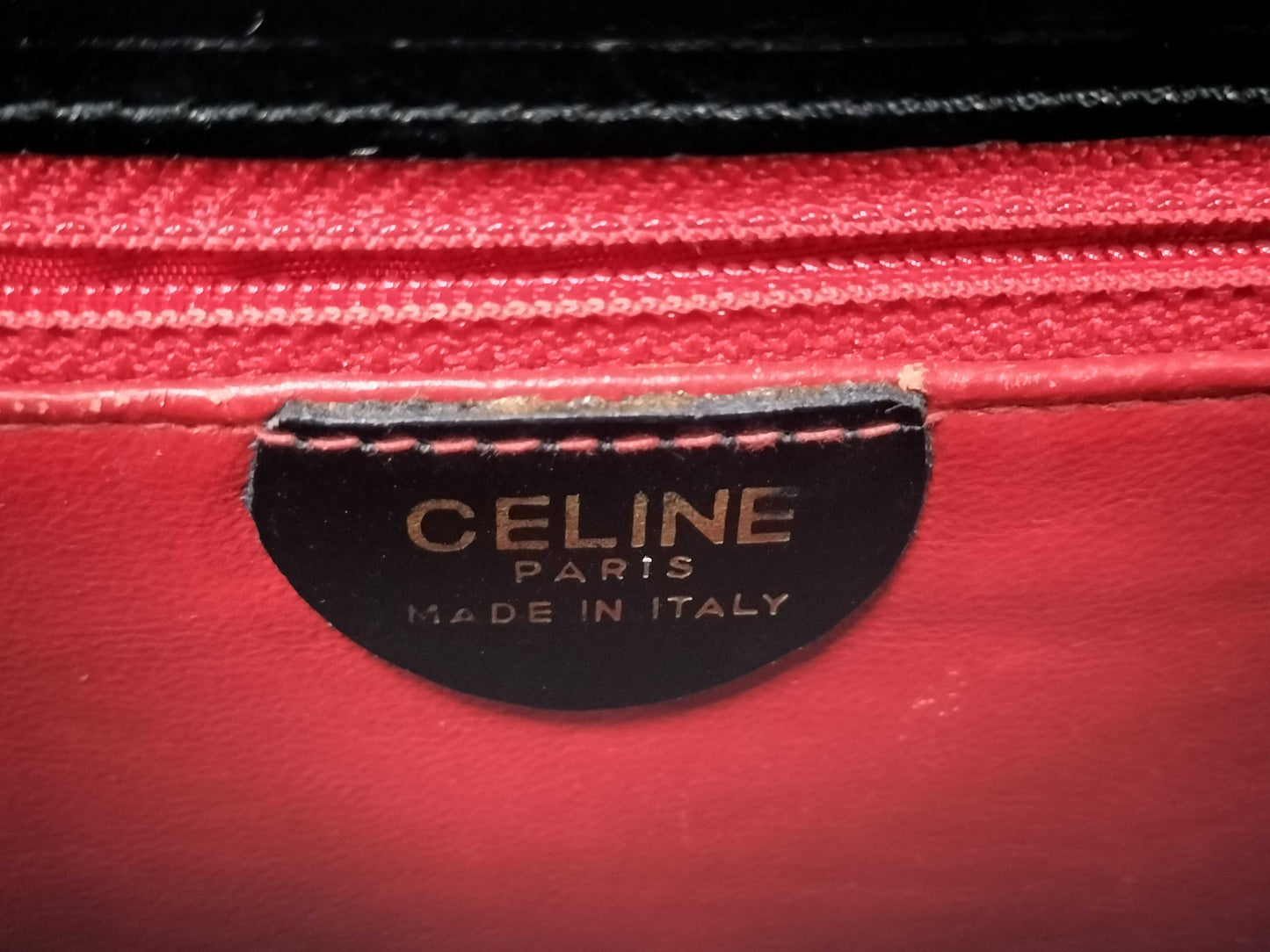 CELINE Gancini Box Calf Shoulder Bag