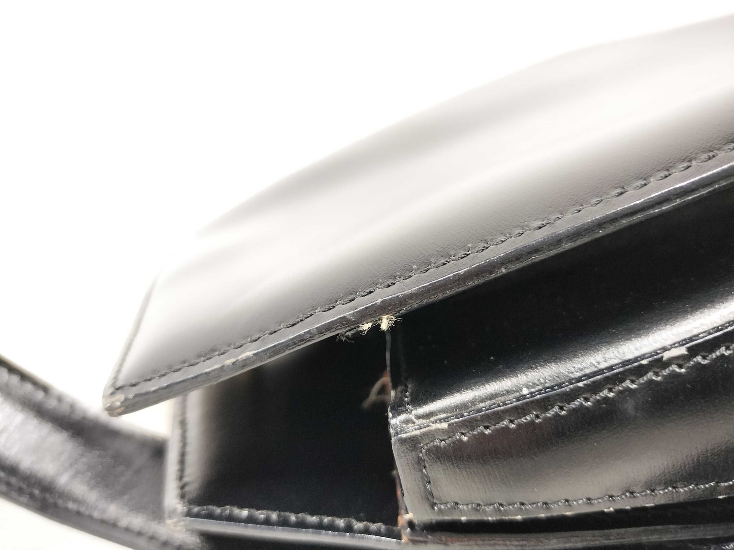 CELINE Gancini Box Calf Shoulder Bag