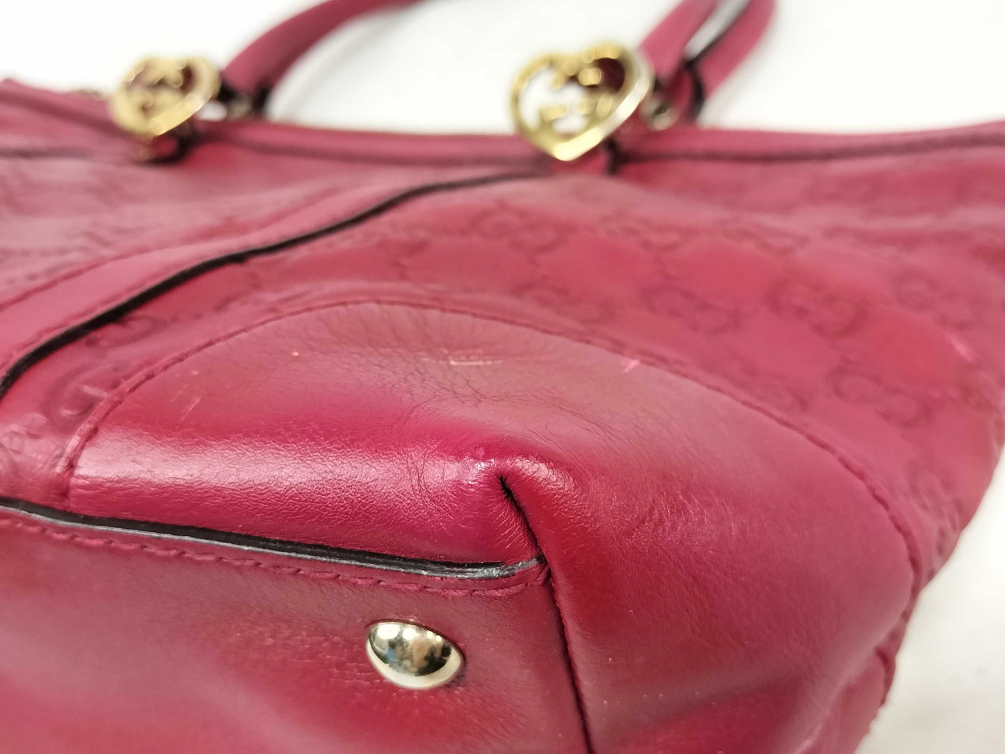 GUCCI GG Guccissima GG Twins Heart Tote Bag