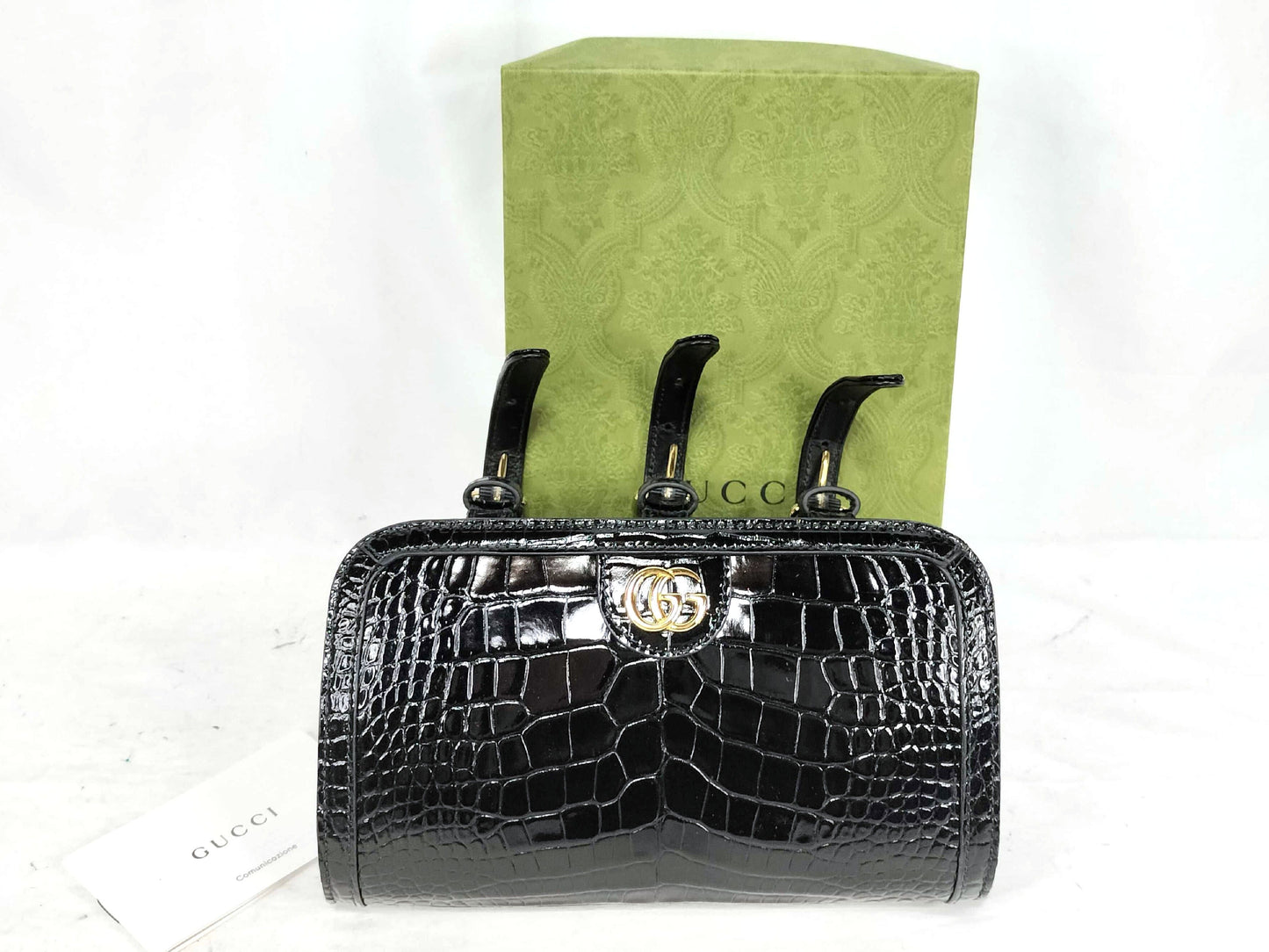 GUCCI GG Gucci GG Marmont Shining Crocodile Arm Bag Bag