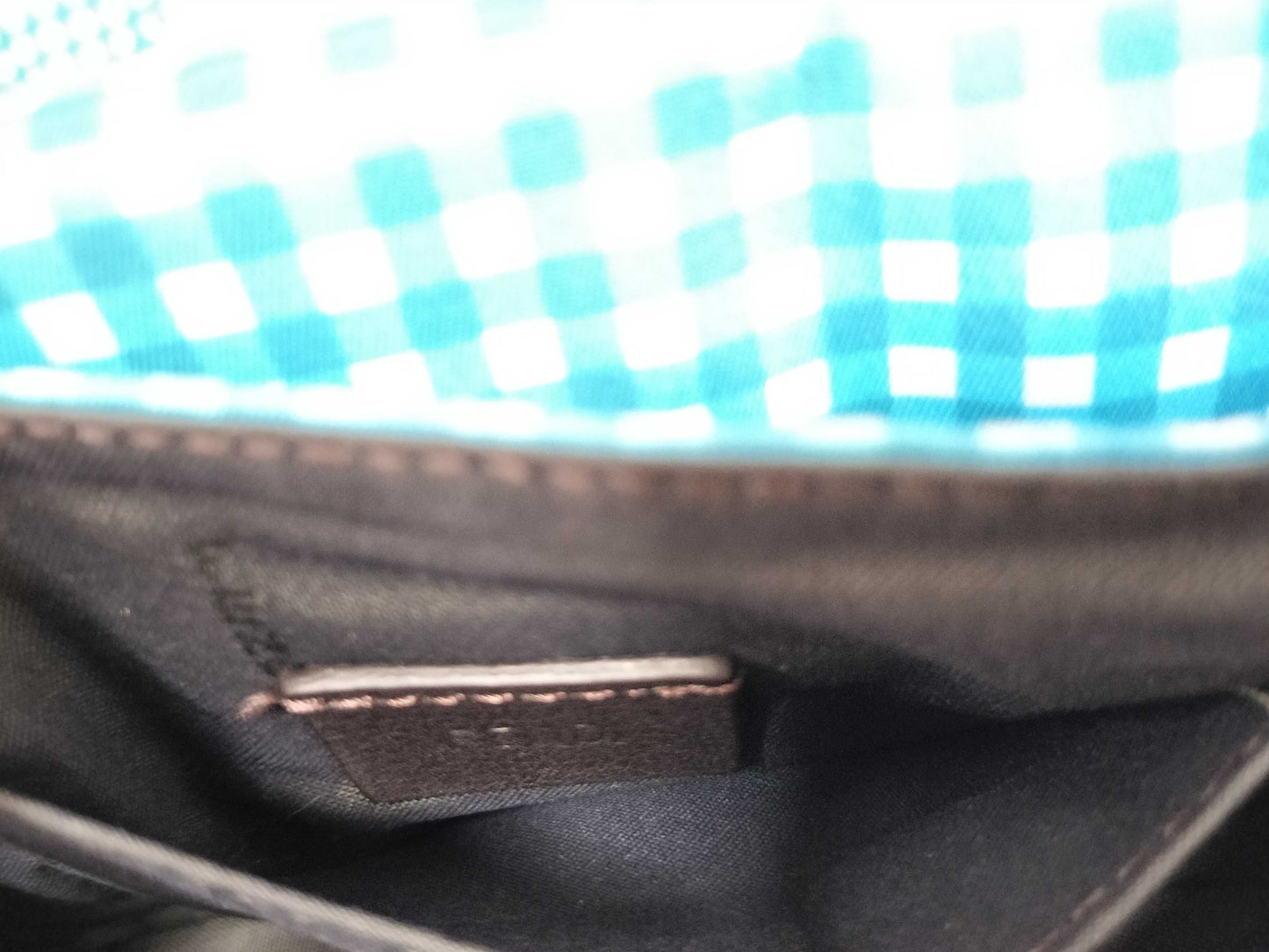 FENDI Mamma Bucket 2-way shoulder bag, gingham check