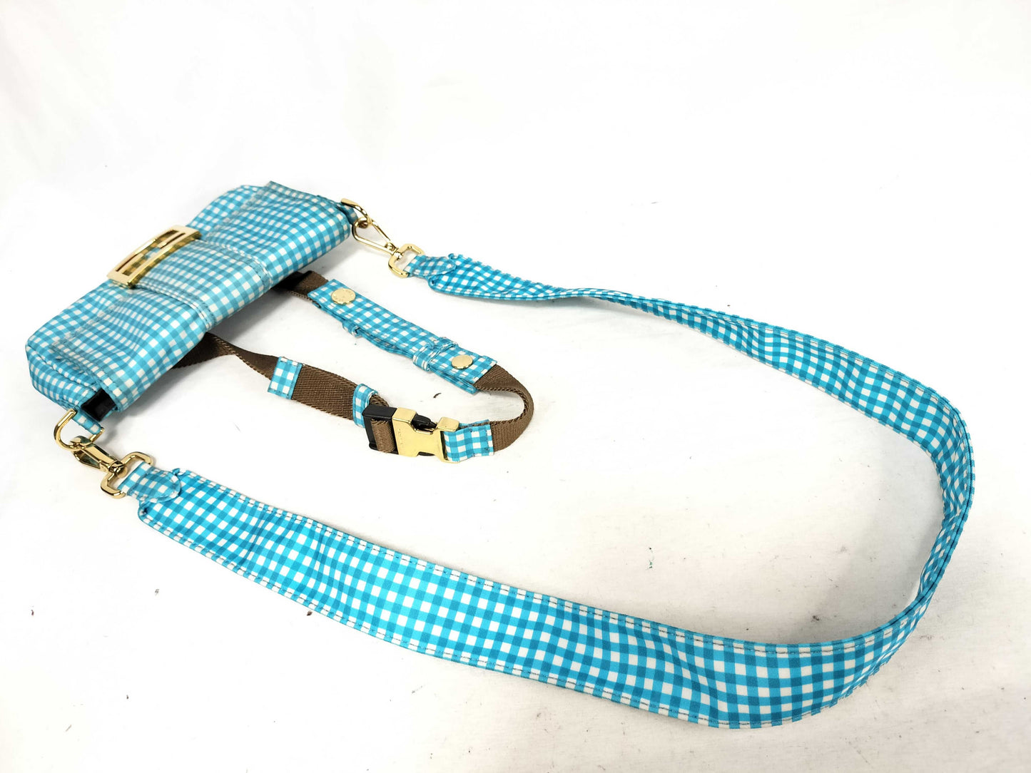 FENDI Mamma Bucket 2-way shoulder bag, gingham check
