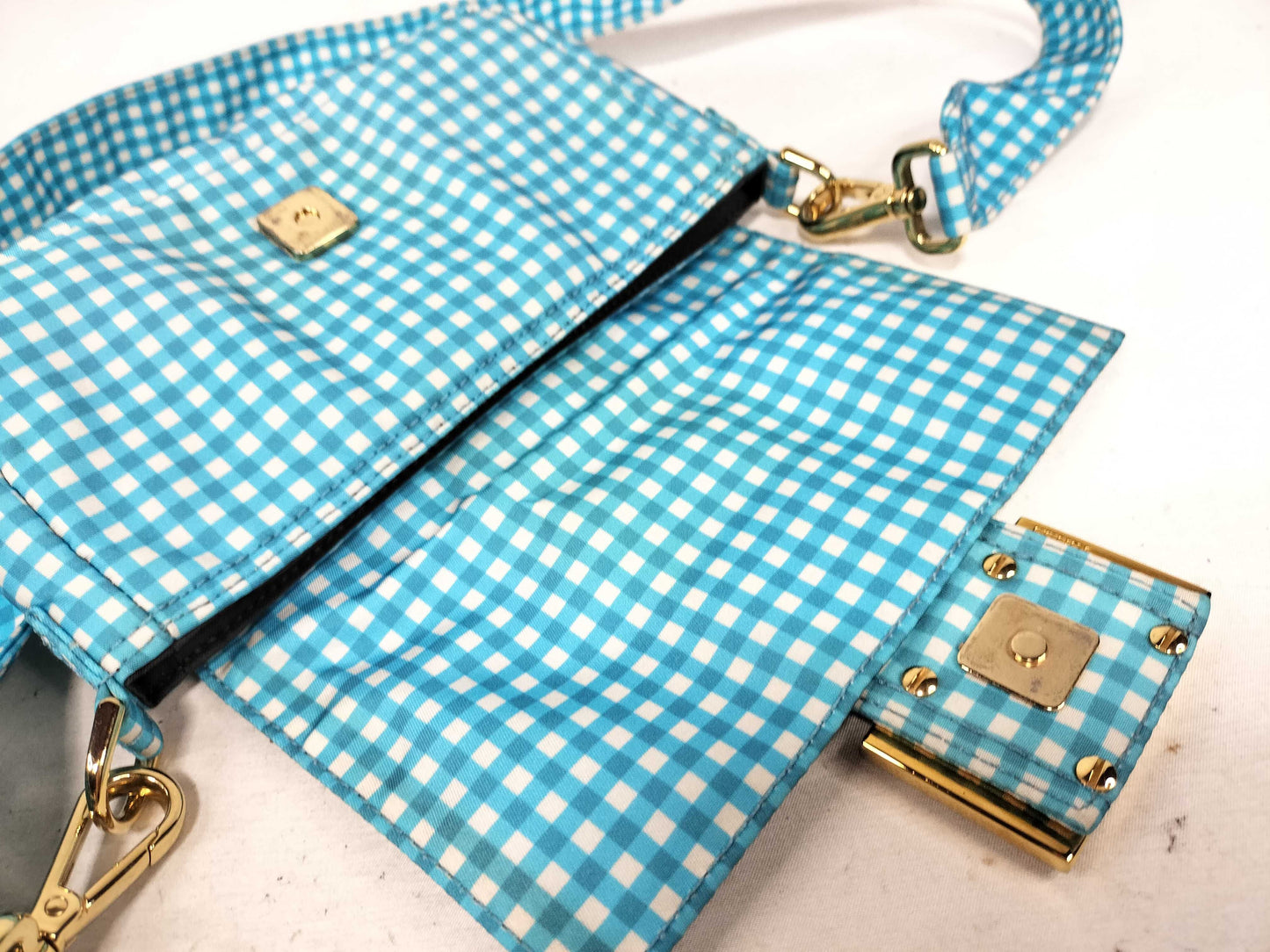 FENDI Mamma Bucket 2-way shoulder bag, gingham check