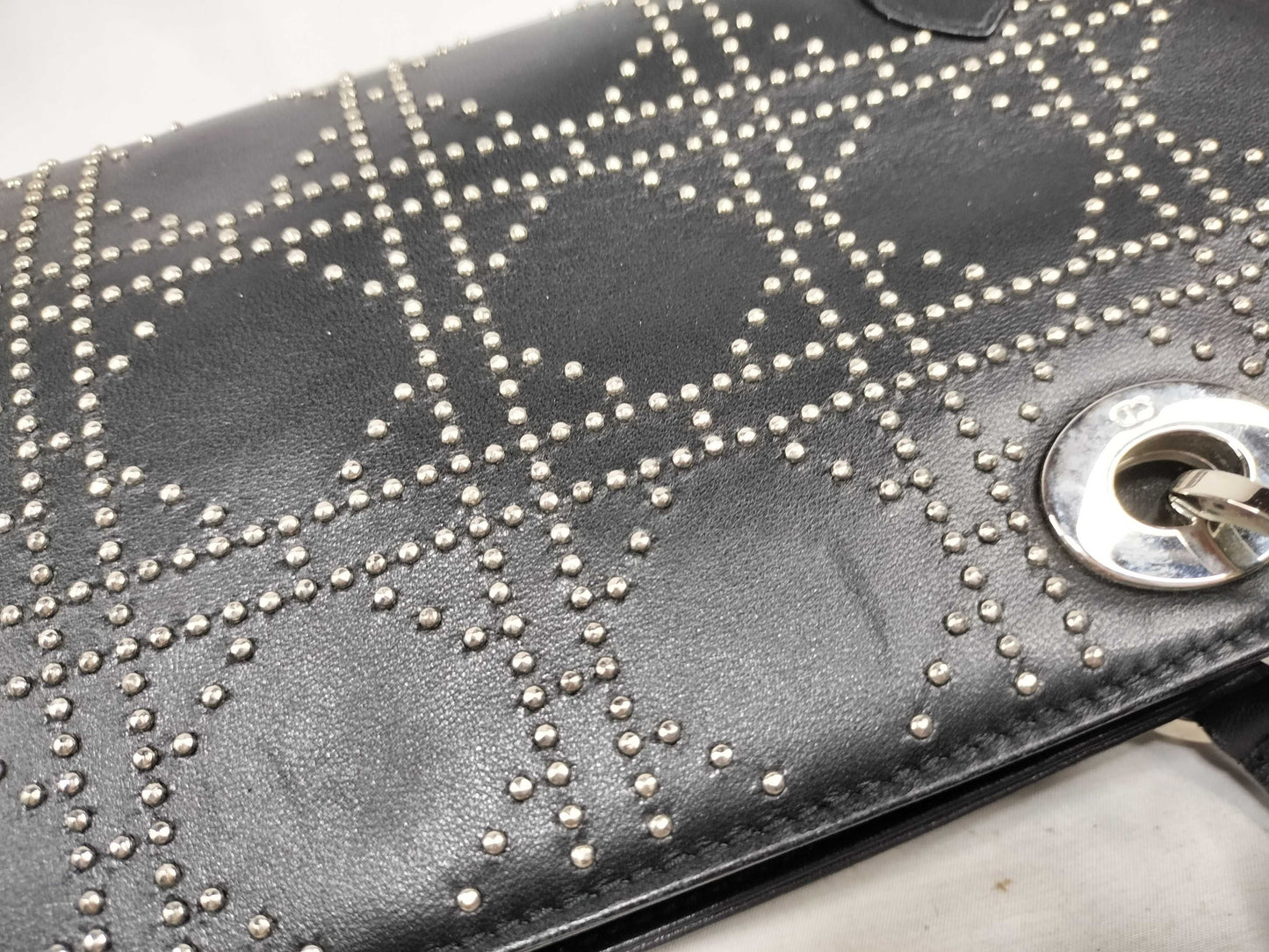 Dior Christian Dior Cannage Studs Handbag