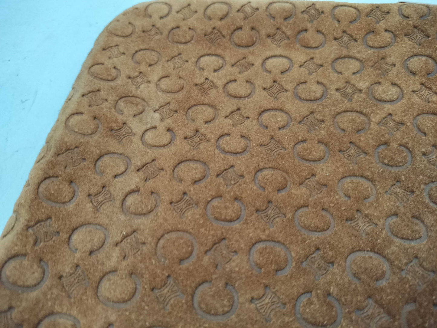 CELINE C Macadam Shoulder Bag Brown