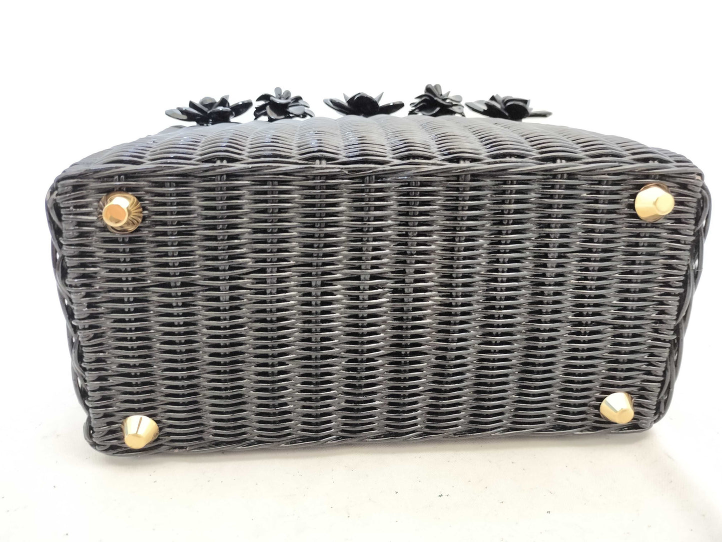 PRADA Wicker Flower 2-way Shoulder Bag/Handbag
