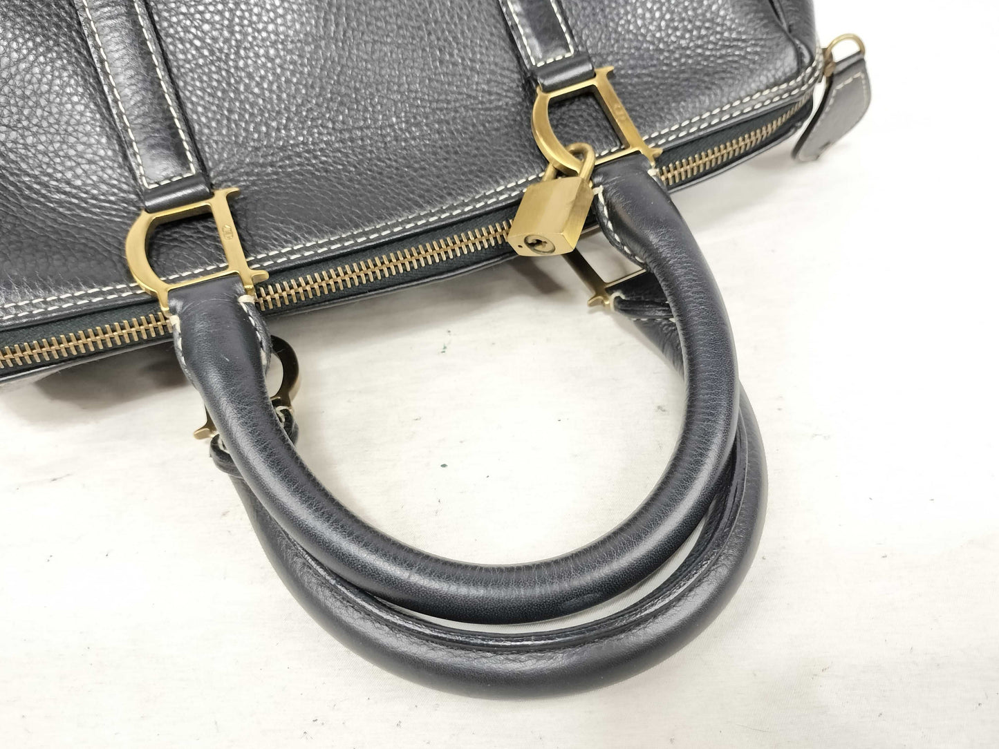 Dior Christian Dior D hardware mini Boston bag handbag handbag