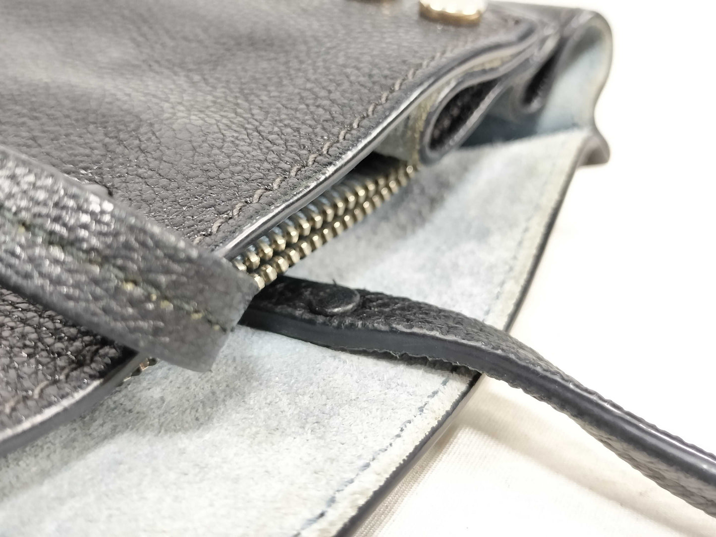 PRADA Etiquet Studded Tote Bag Shoulder Bag