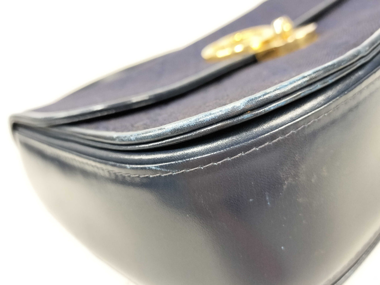GUCCI GG Canvas Interlocking Top Handle Handbag