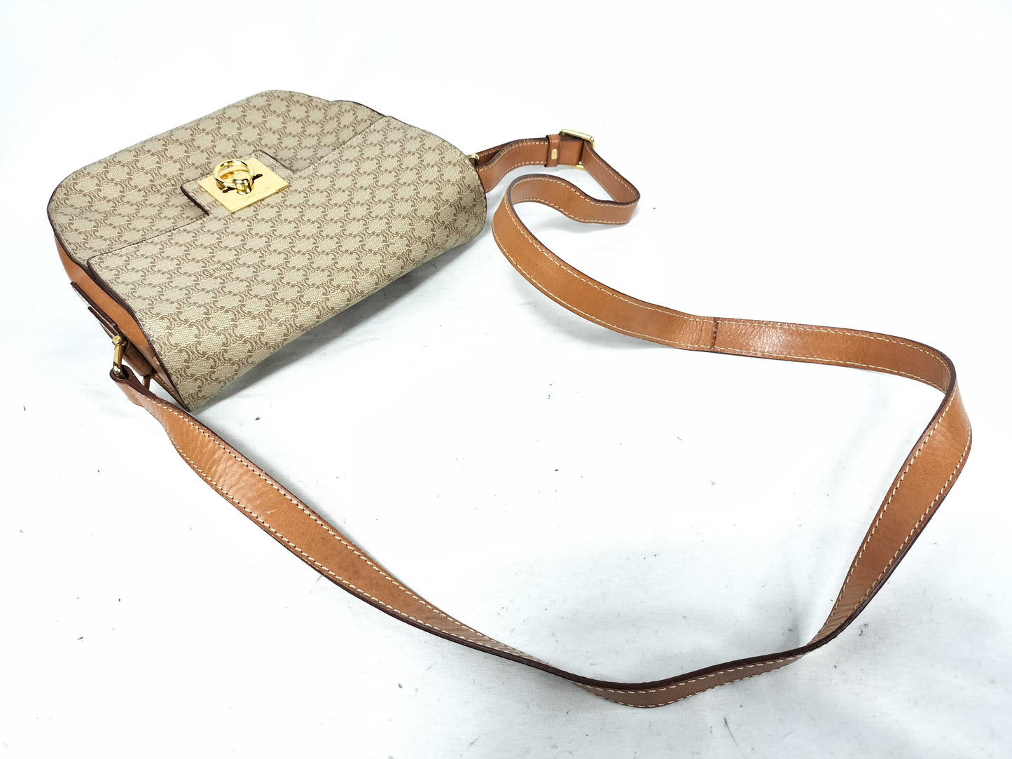 CELINE Macadam Gancini Shoulder Bag