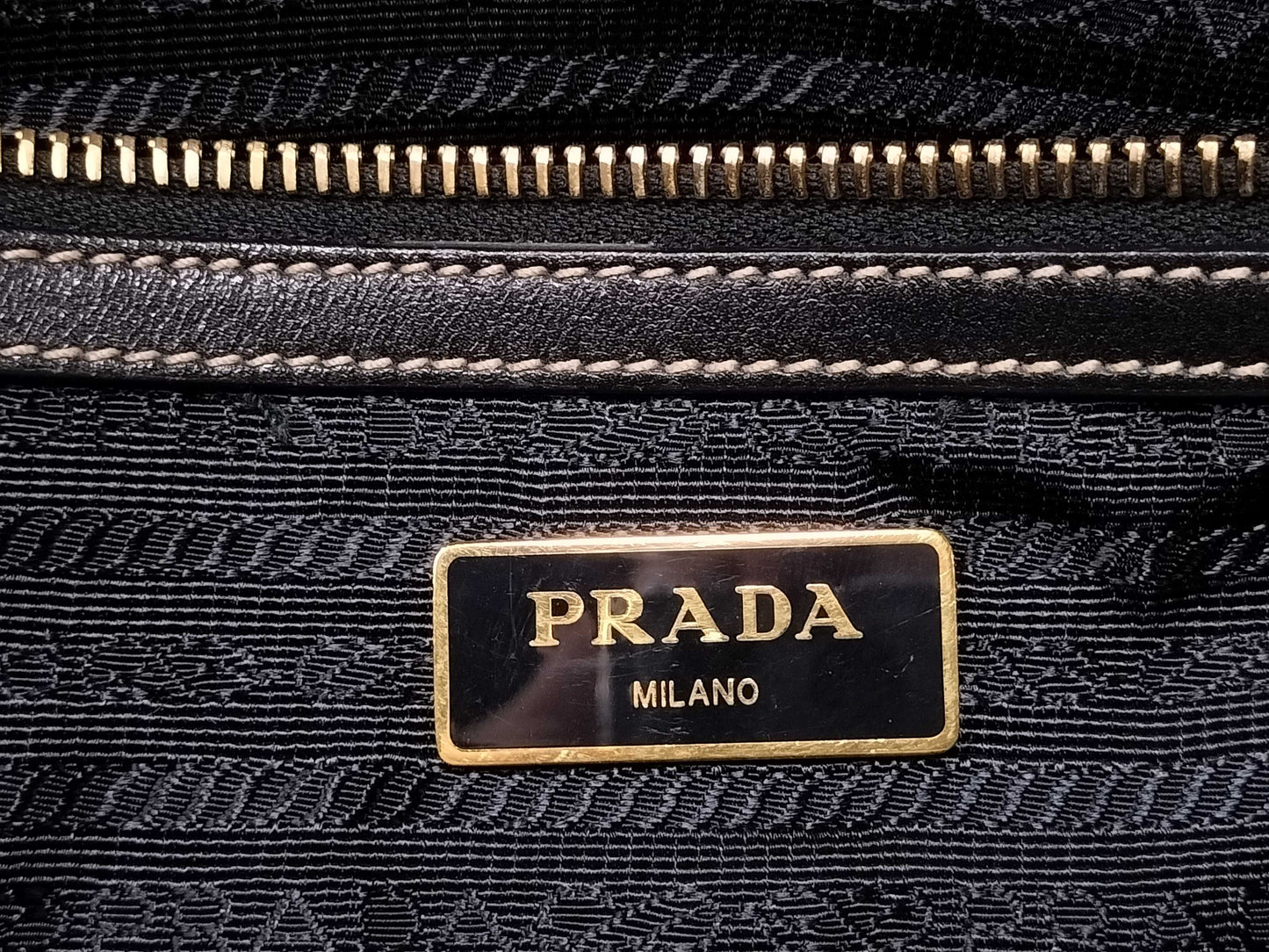 PRADA Prada Logo Jacquard Tote Bag Tote Bag