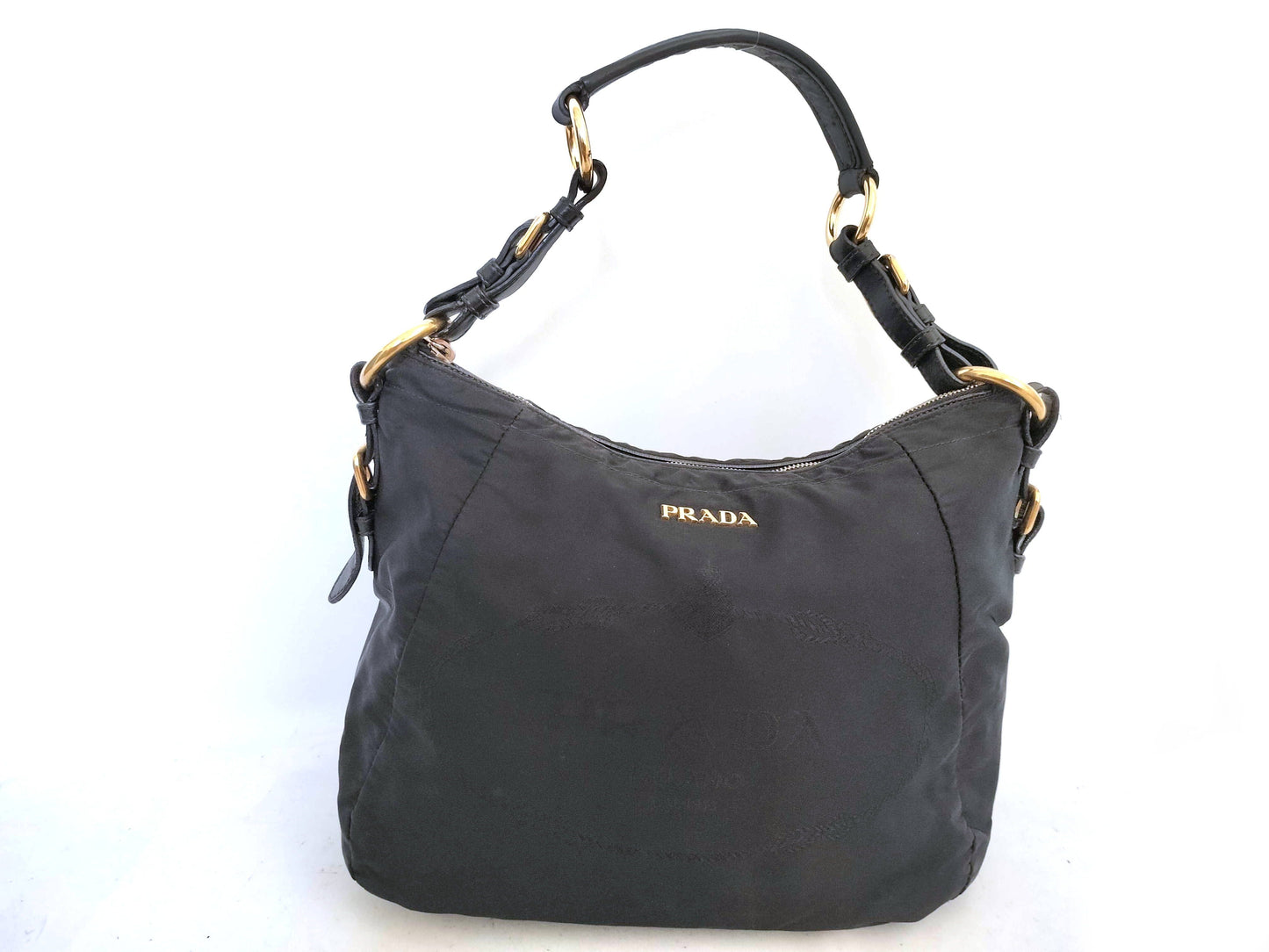 PRADA Nylon Prada Logo Jacquard One-Shoulder Bag Shoulder Bag