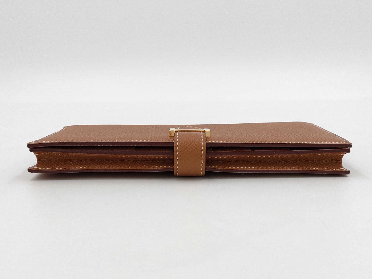 HERMES Bearn Bifold Long Wallet YPN006SU Engraved Y Wallet