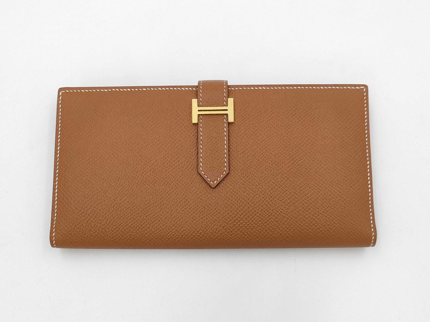 HERMES Bearn Bifold Long Wallet YPN006SU Engraved Y Wallet