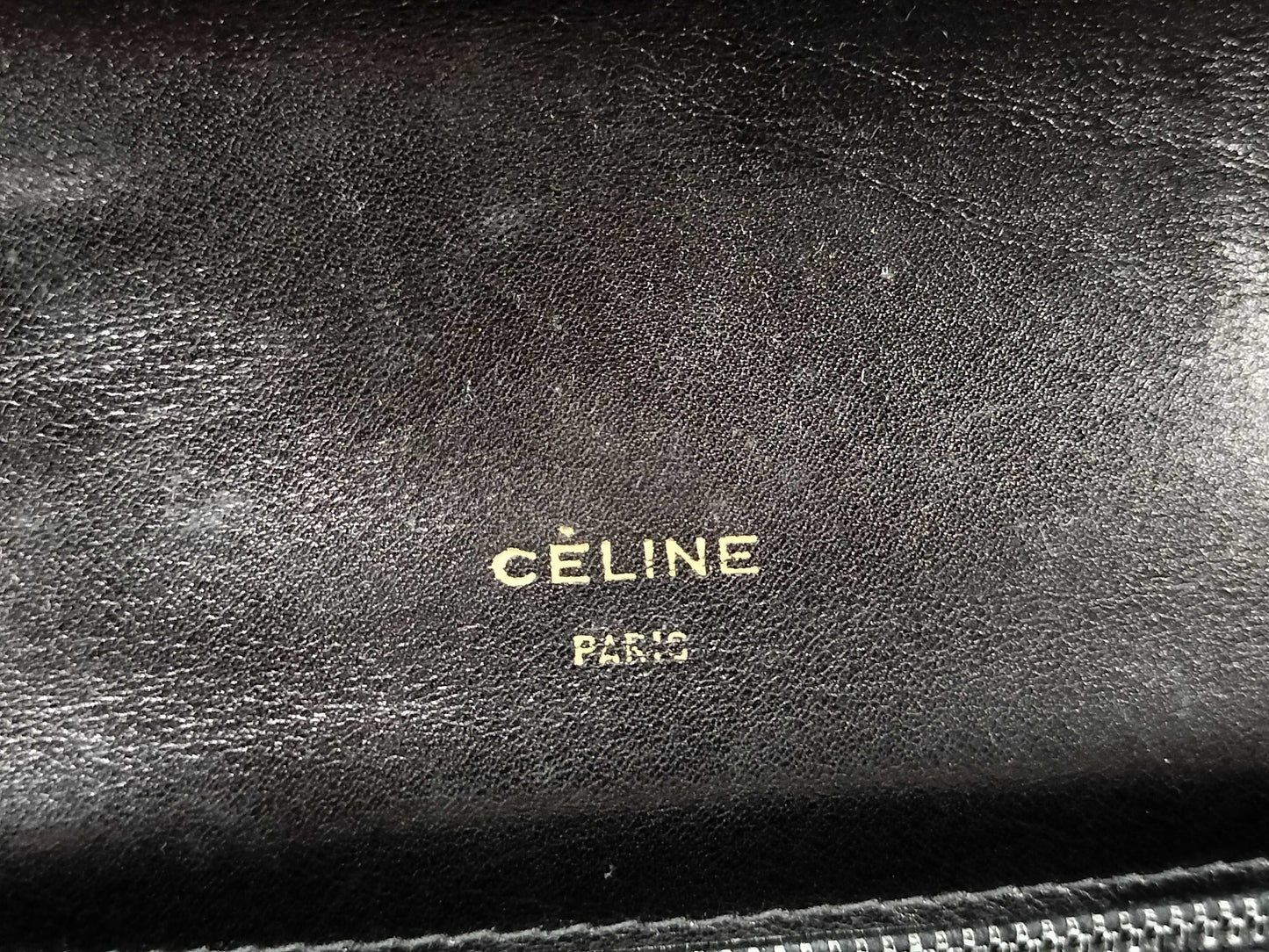 CELINE Carriage Hardware Shoulder Bag Box Calf Shoulder Bag