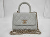 CHANEL Extra Mini Caviar Leather Coco Handle 18" Gold Hardware Chain 2-Way Chain Shoulder Bag Random Number AP4244 Handbag
