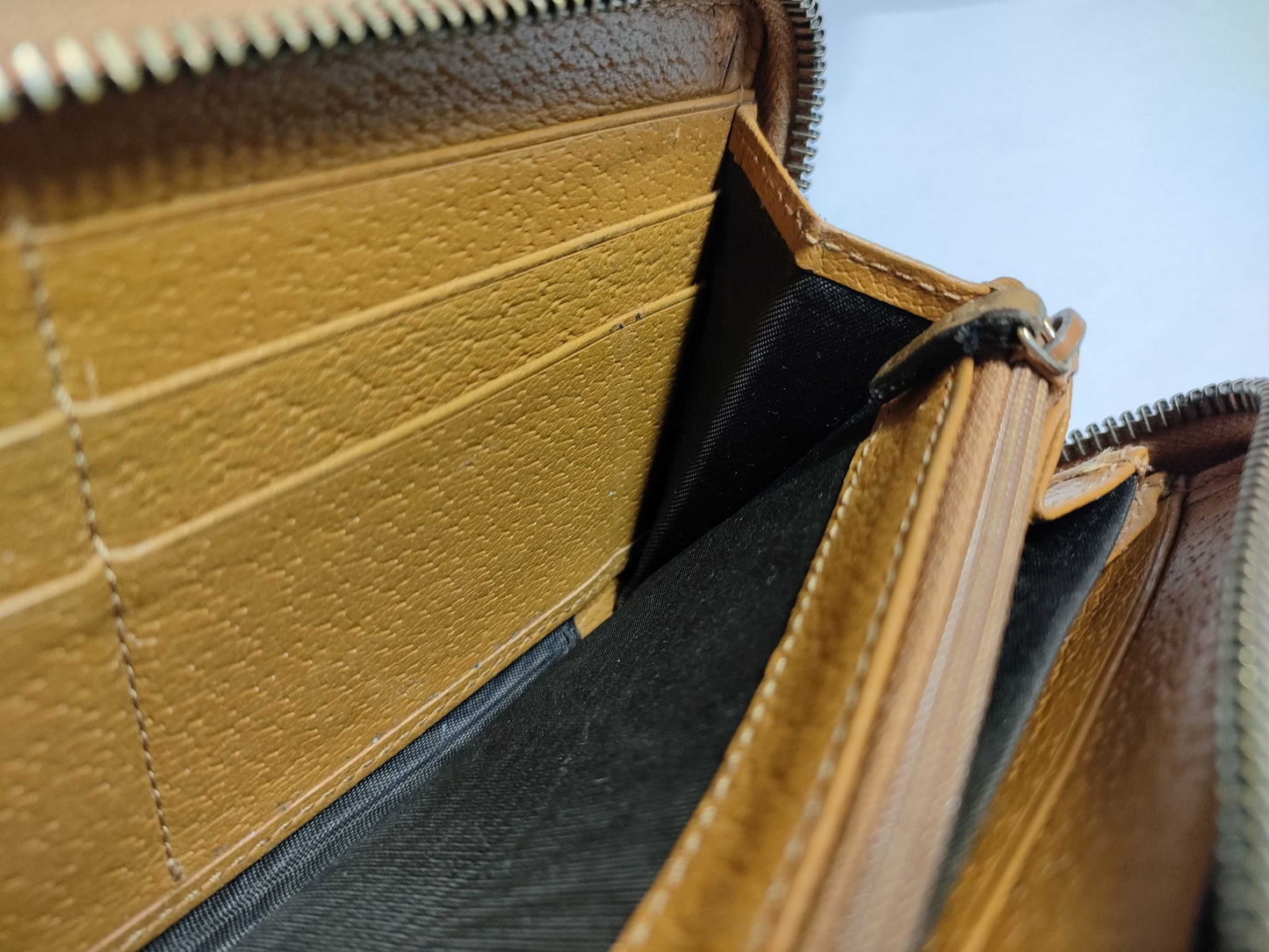 GUCCI GG Disney GG Mickey Long Wallet Brown Wallet