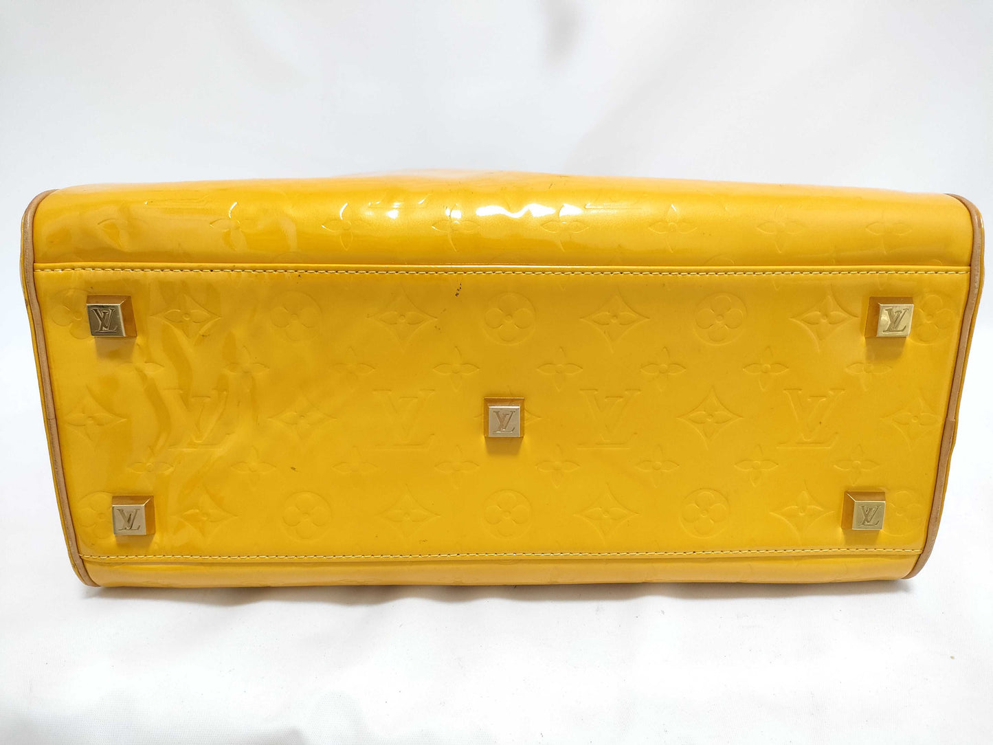 LOUIS VUITTON RFID Unverified Vernis Monogram Vernis Tompkins Yellow Handbag
