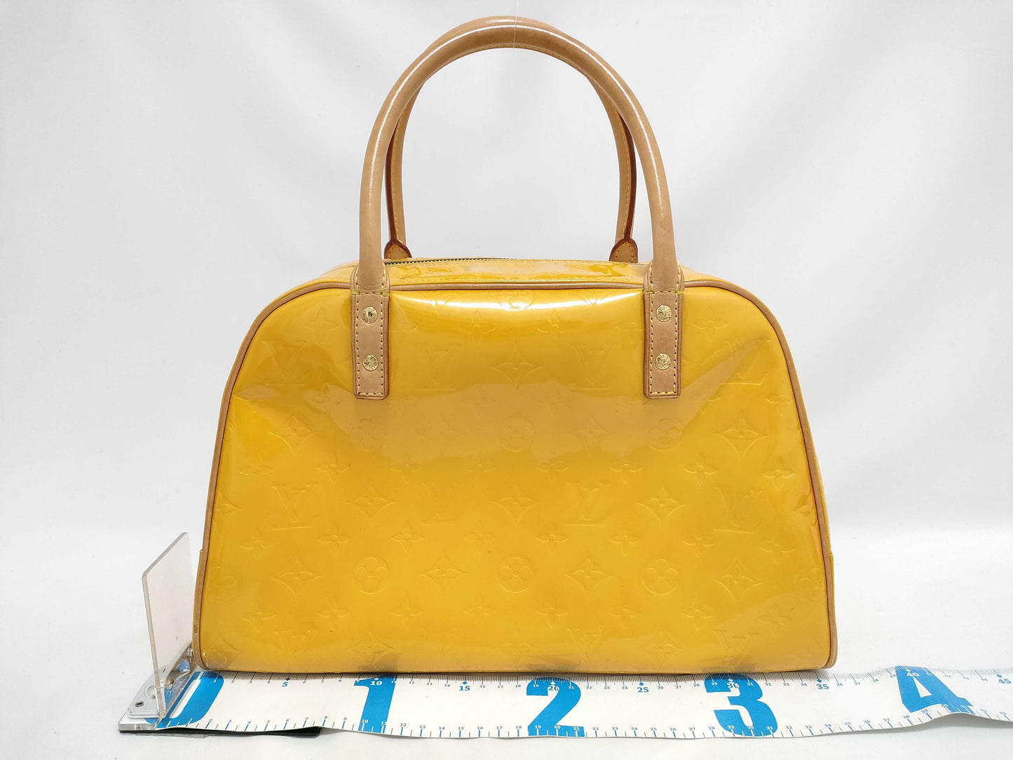 LOUIS VUITTON RFID Unverified Vernis Monogram Vernis Tompkins Yellow Handbag
