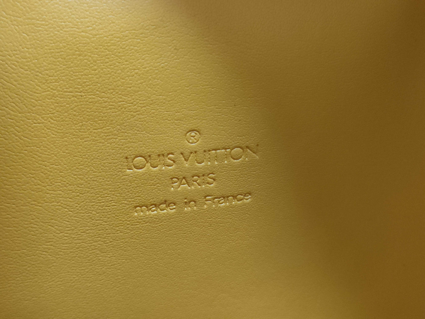 LOUIS VUITTON RFID Unverified Vernis Monogram Vernis Tompkins Yellow Handbag
