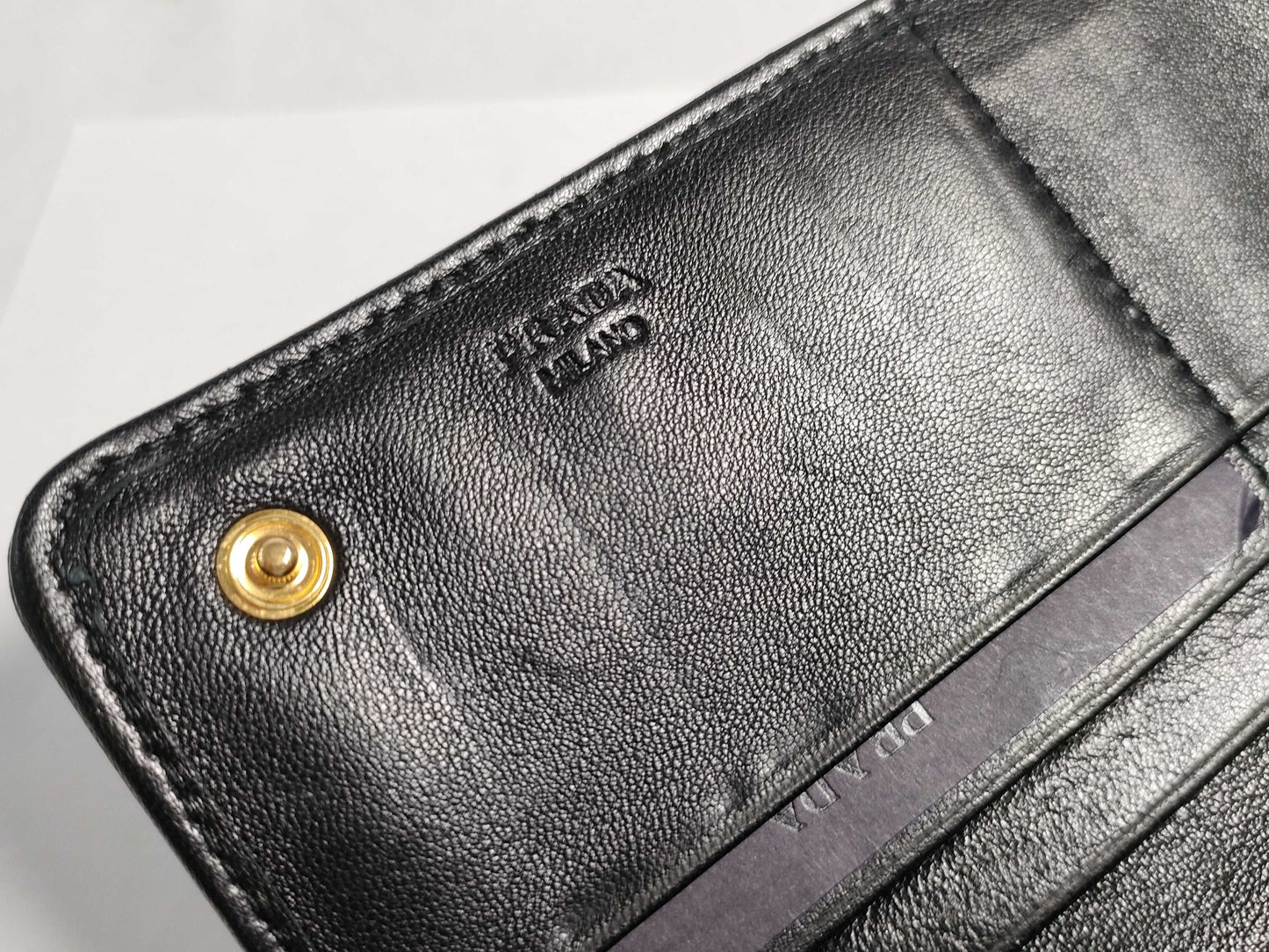 PRADA Prada Nappa Bifold Long Wallet Black Wallet