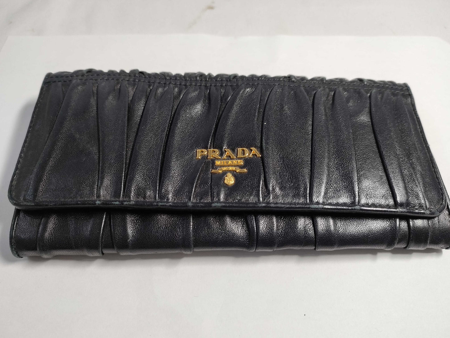 PRADA Prada Nappa Bifold Long Wallet Black Wallet