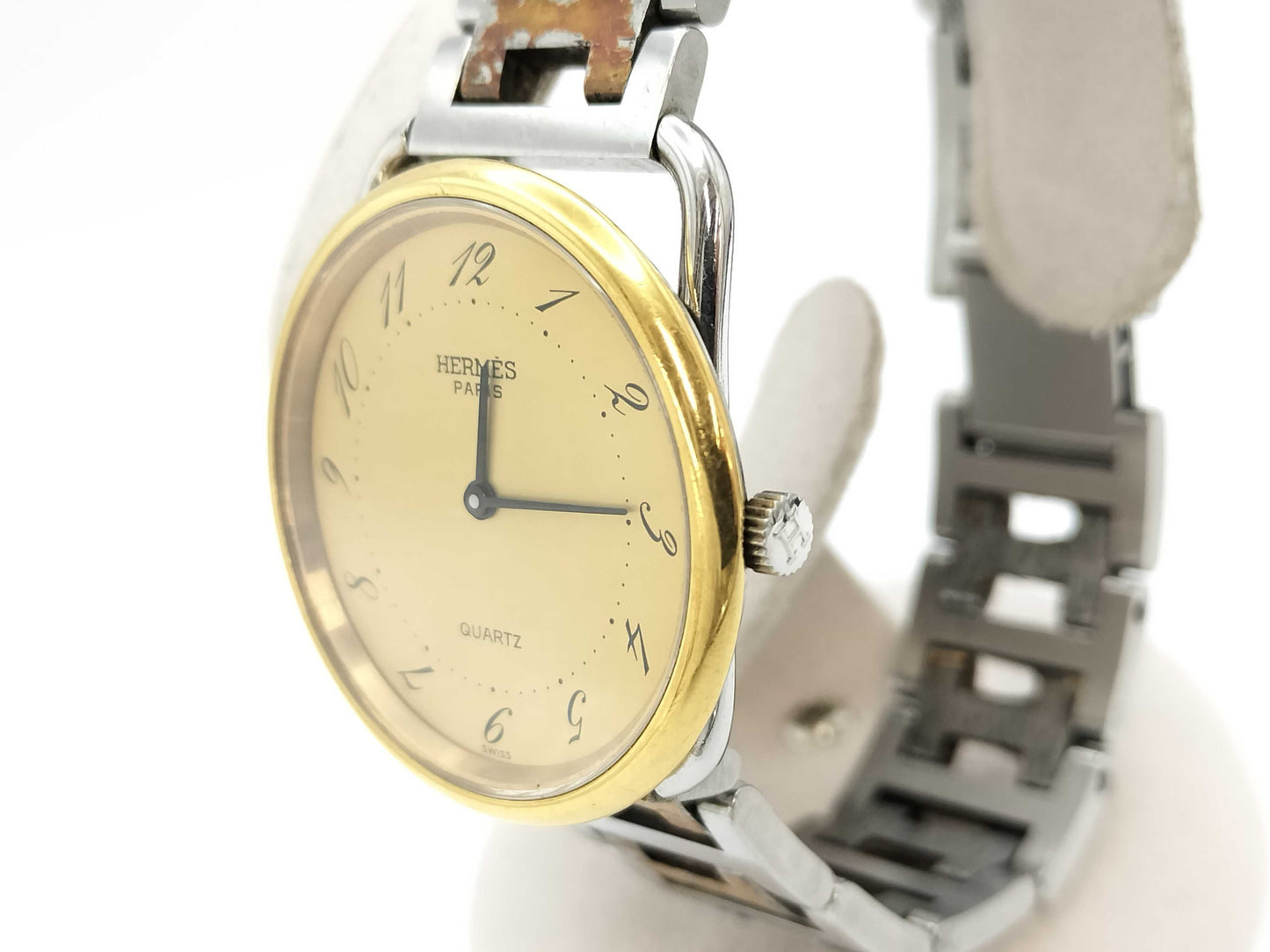 HERMES Arceau Quartz Champagne Dial Boys' Watch