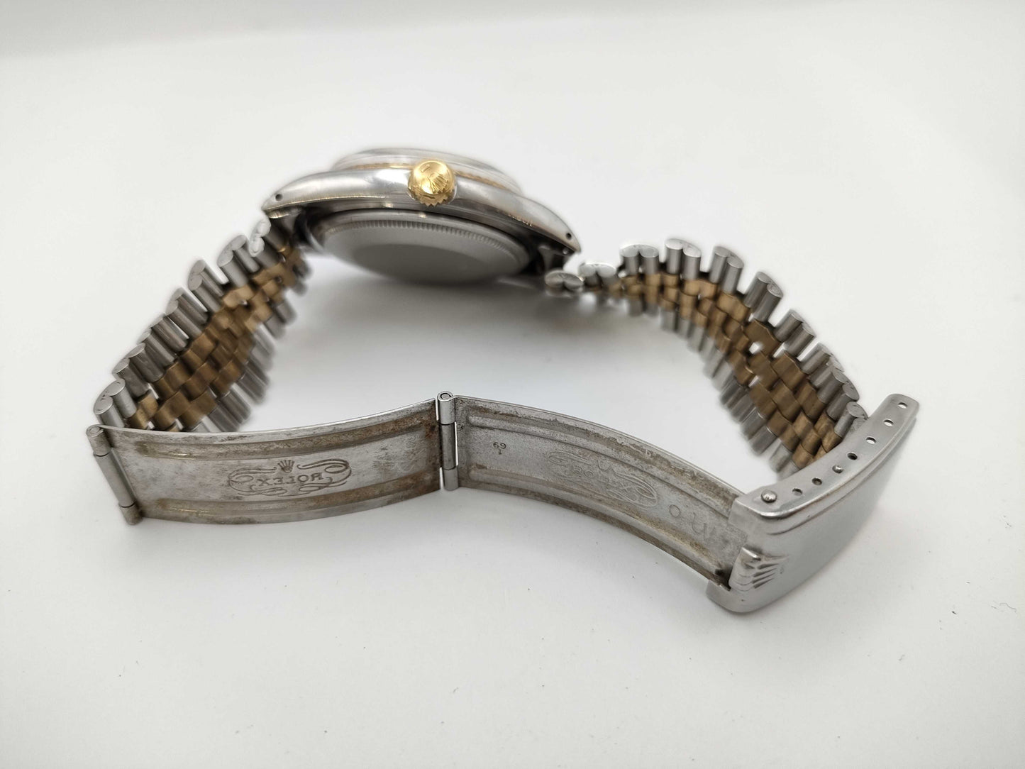 ROLEX Datejust 1601 2005622 Mosaic Dial Non-Working Boys' Watch No Internal Warranty