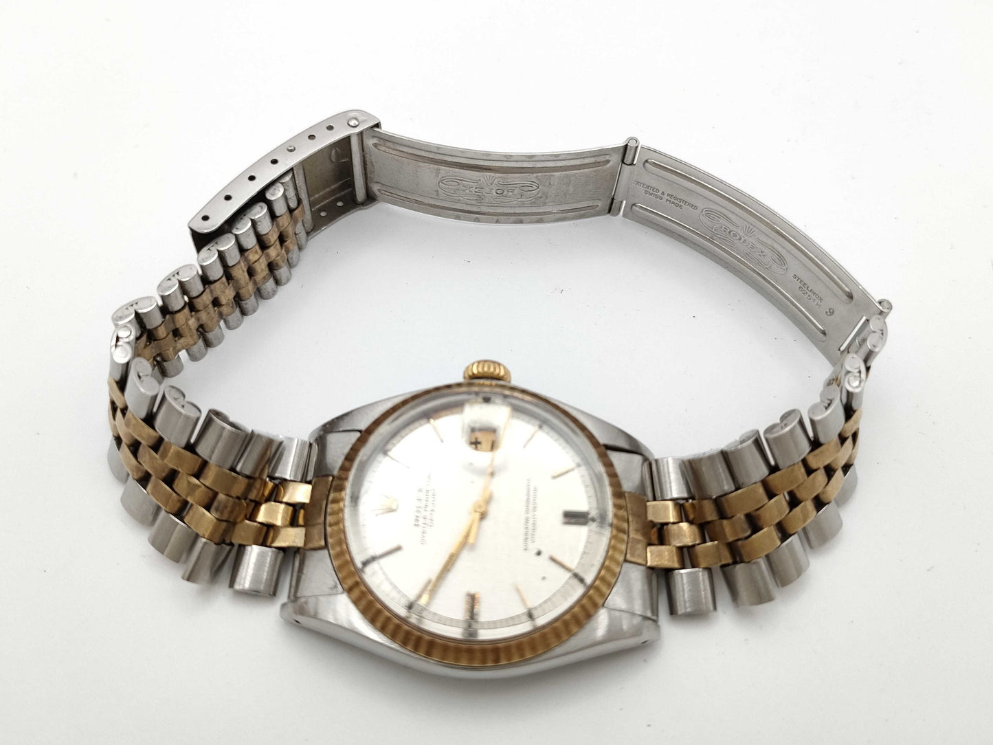ROLEX Datejust 1601 2005622 Mosaic Dial Non-Working Boys' Watch No Internal Warranty