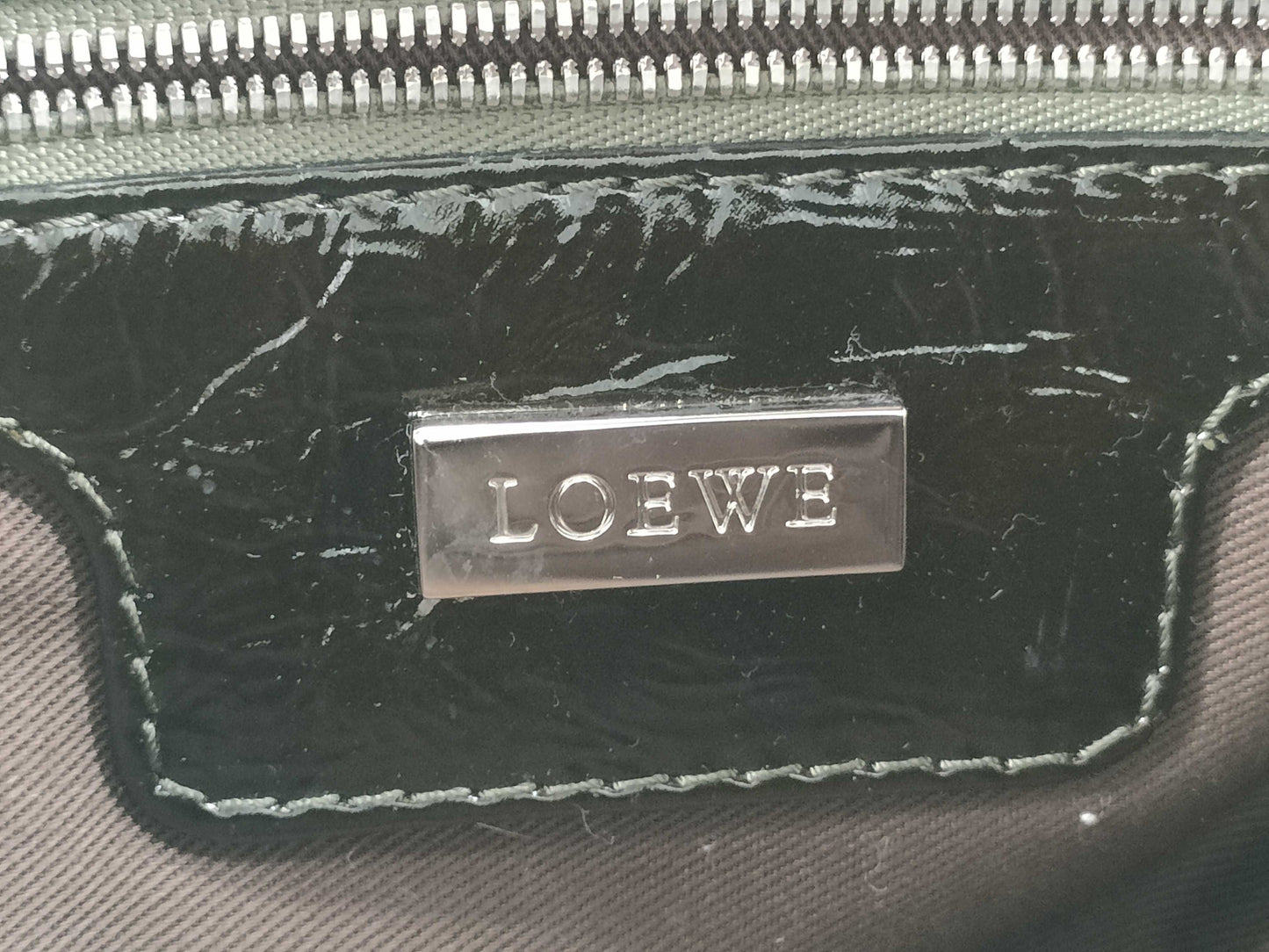 LOEWE Amazona Enamel Handbag