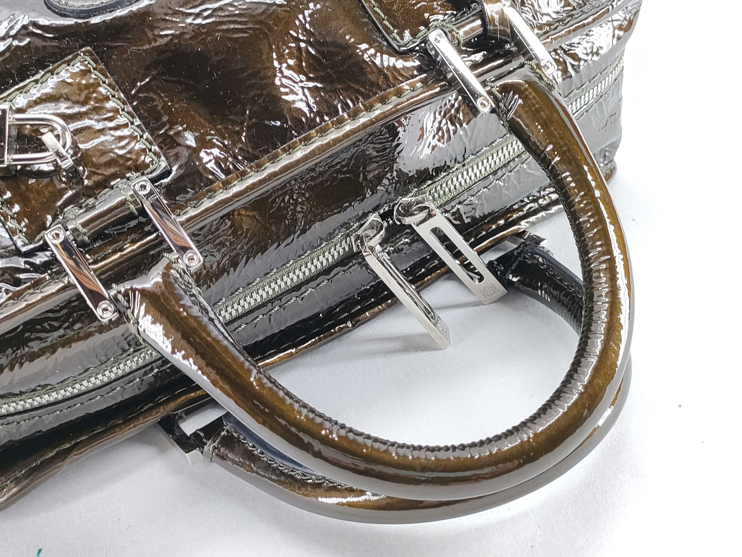 LOEWE Amazona Enamel Handbag