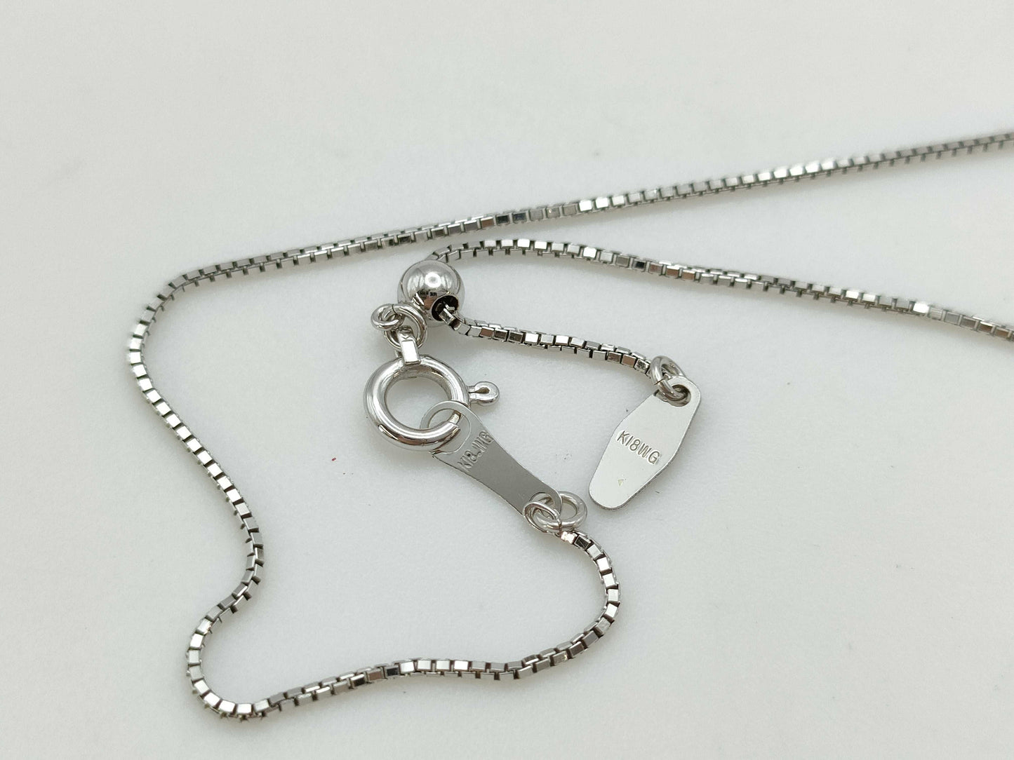 D1.00ct K18WG 7.5g Necklace