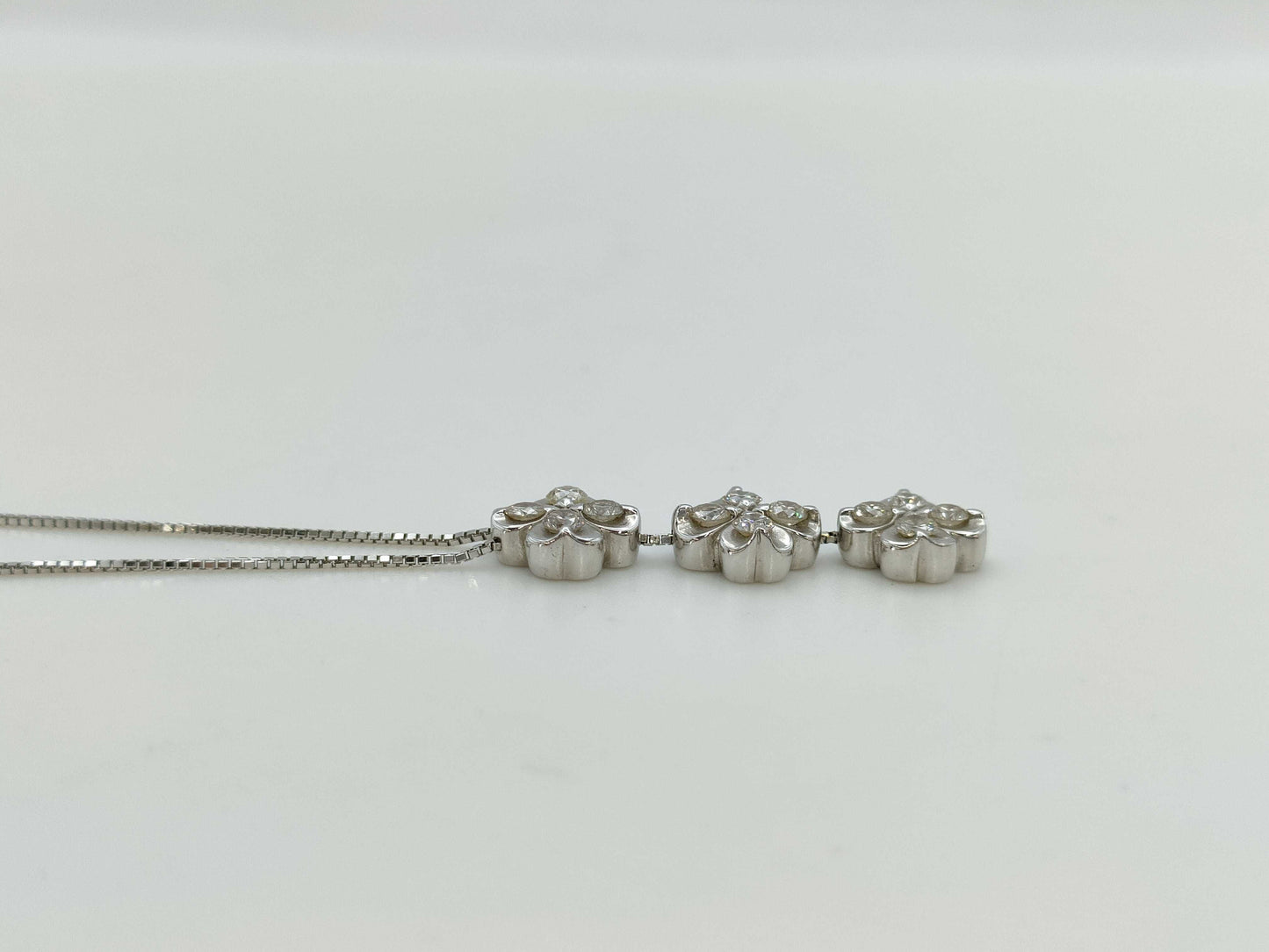 D1.00ct K18WG 7.5g Necklace