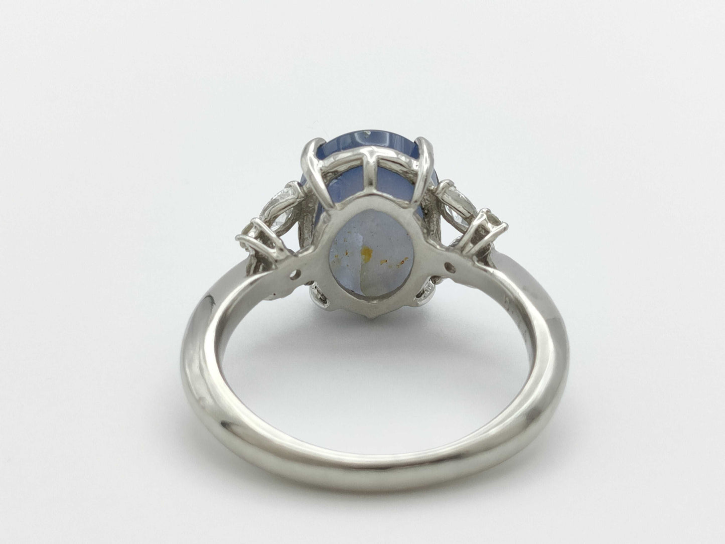 Stainless steel 5.74ct D0.30ct Pt900 6.2g ring