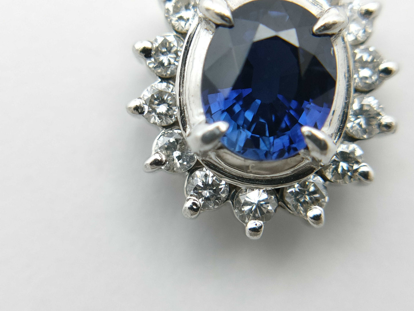 S 0.70ct D 0.20ct Pt900/850 6.7g Necklace