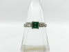 Emerald D0.35ct Pt900 5.0g Ring