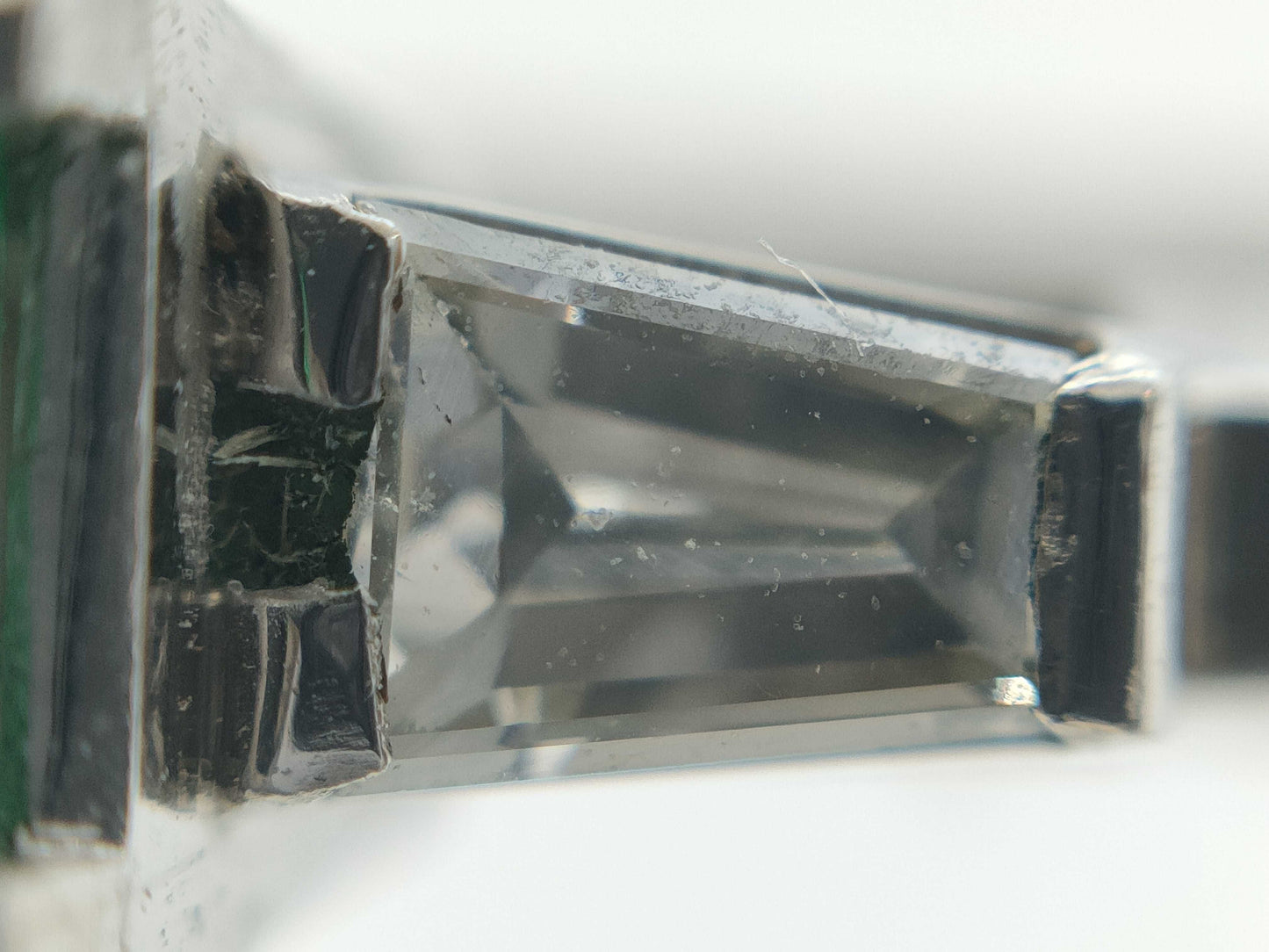 Emerald D0.35ct Pt900 5.0g Ring